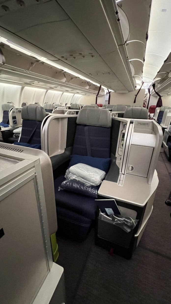 The Thomson Aero Vantage seat used by Malaysia Airlines