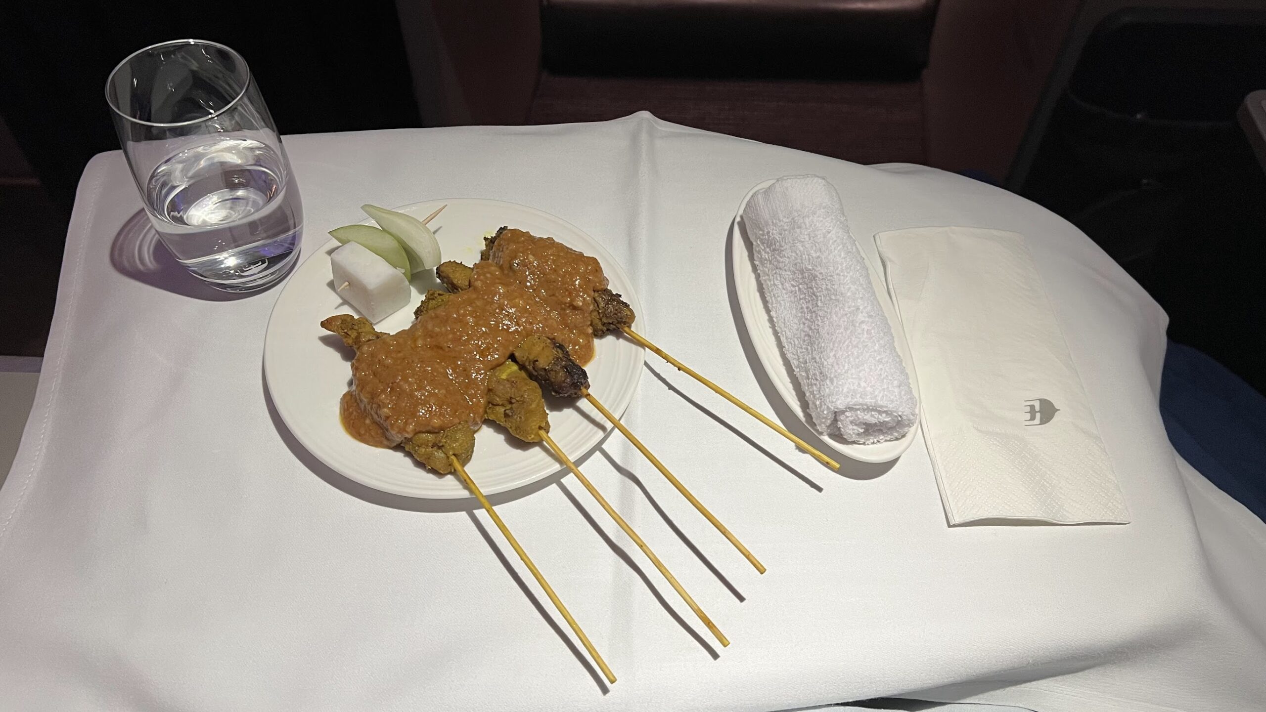 Chicken and beef satay