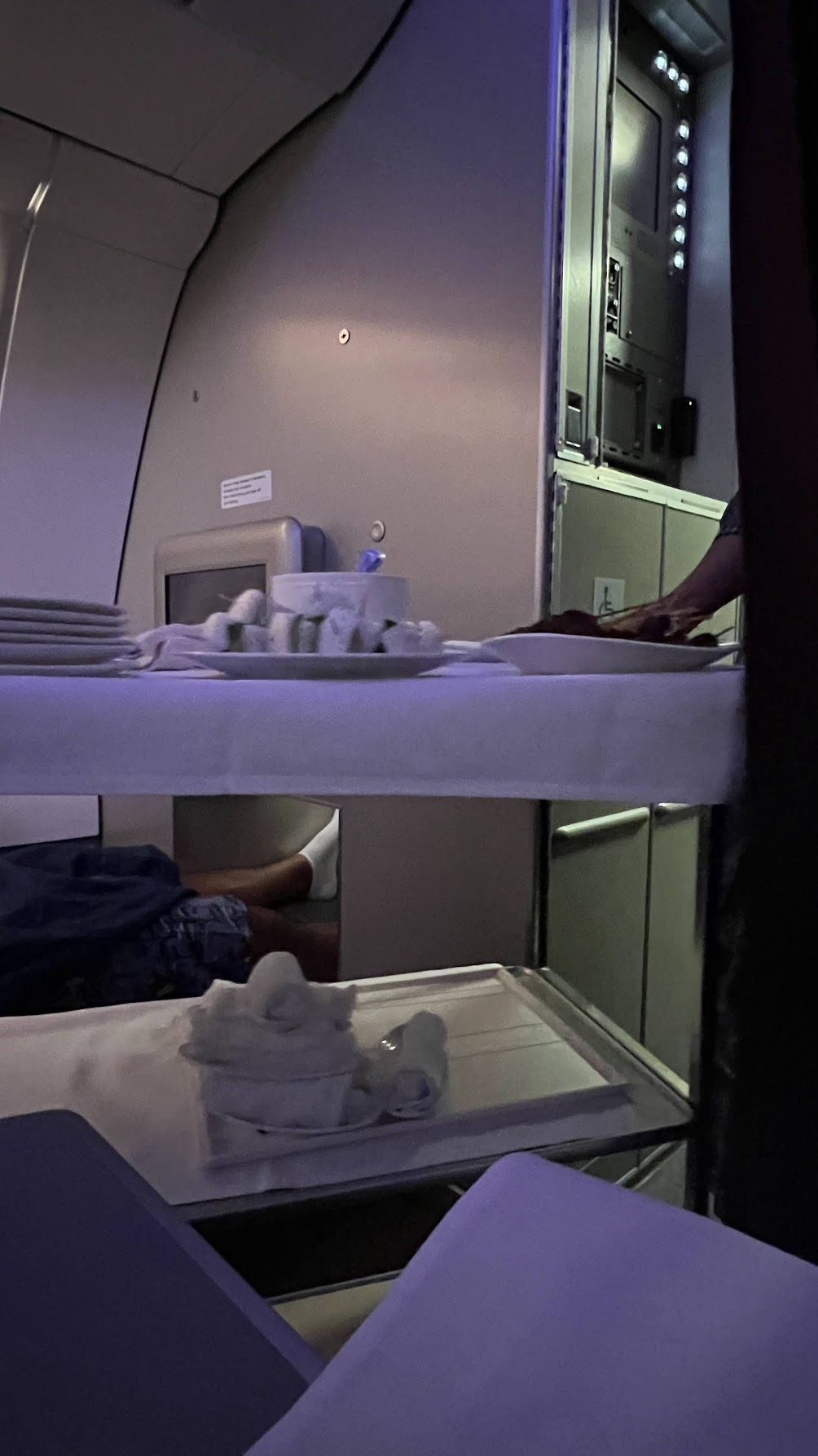 Satay service on-board Malaysia Airlines