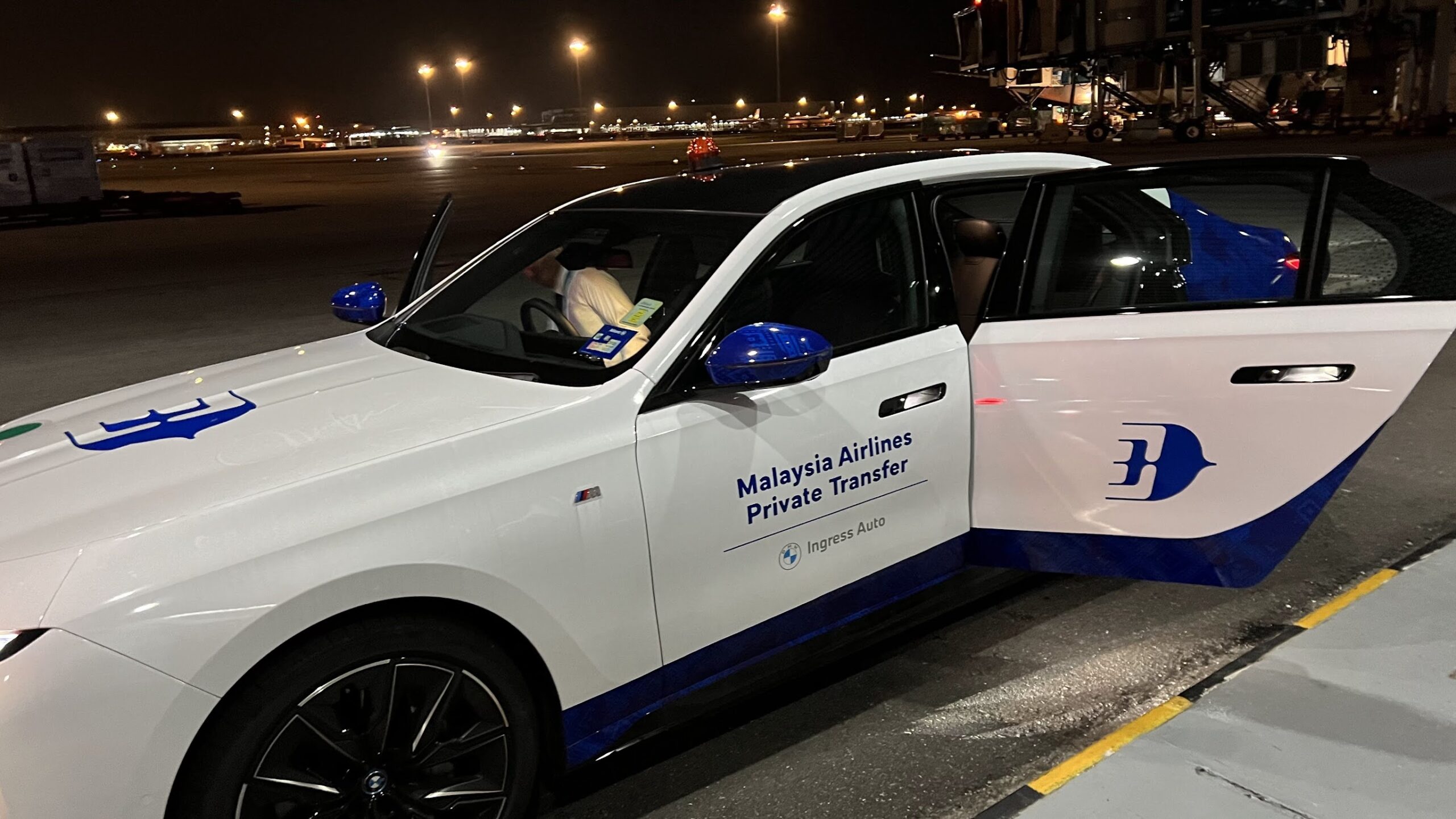 Malaysia Airlines BMW i7 private transfer