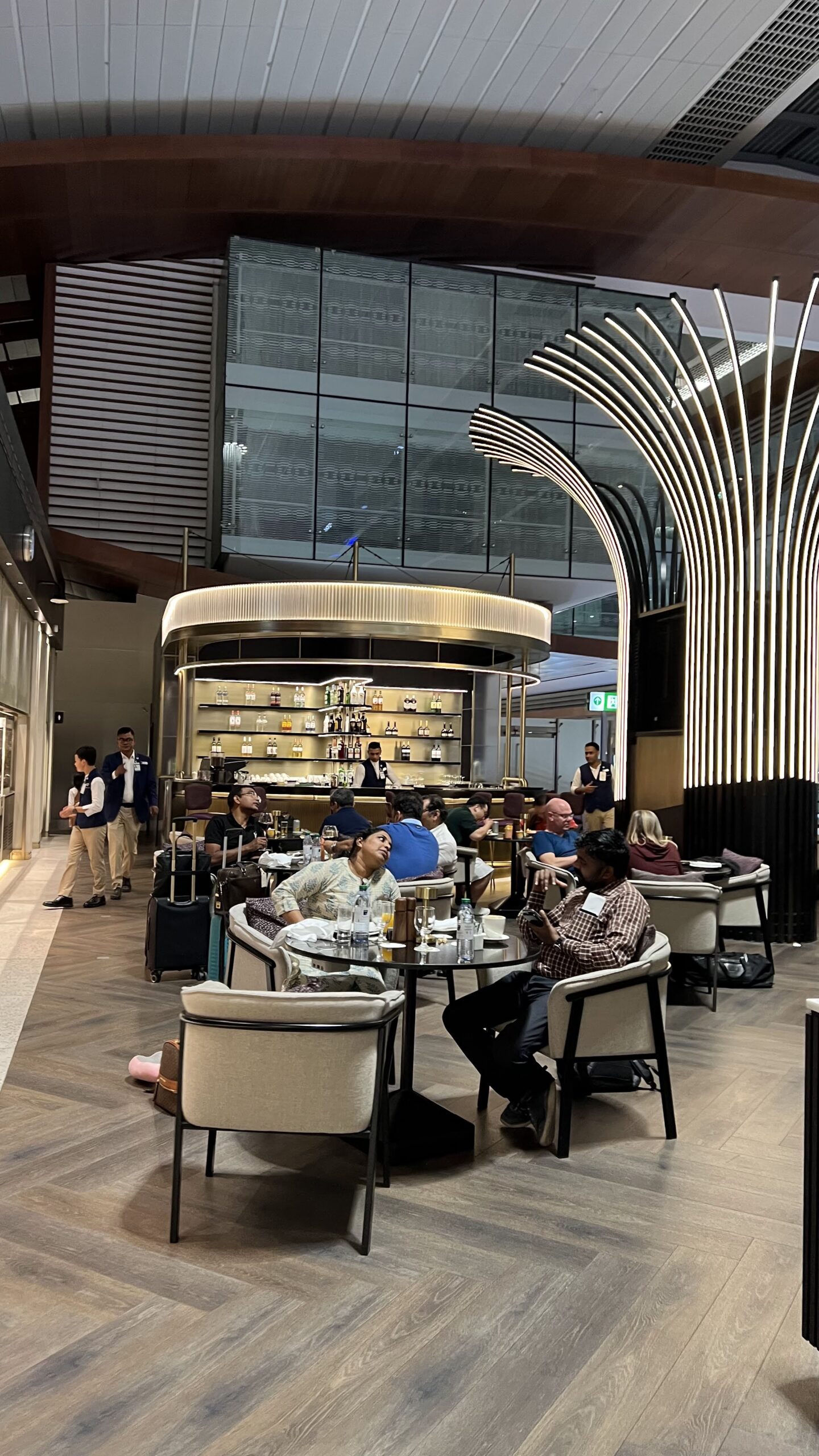 Ahlan Lounge seating and dining area