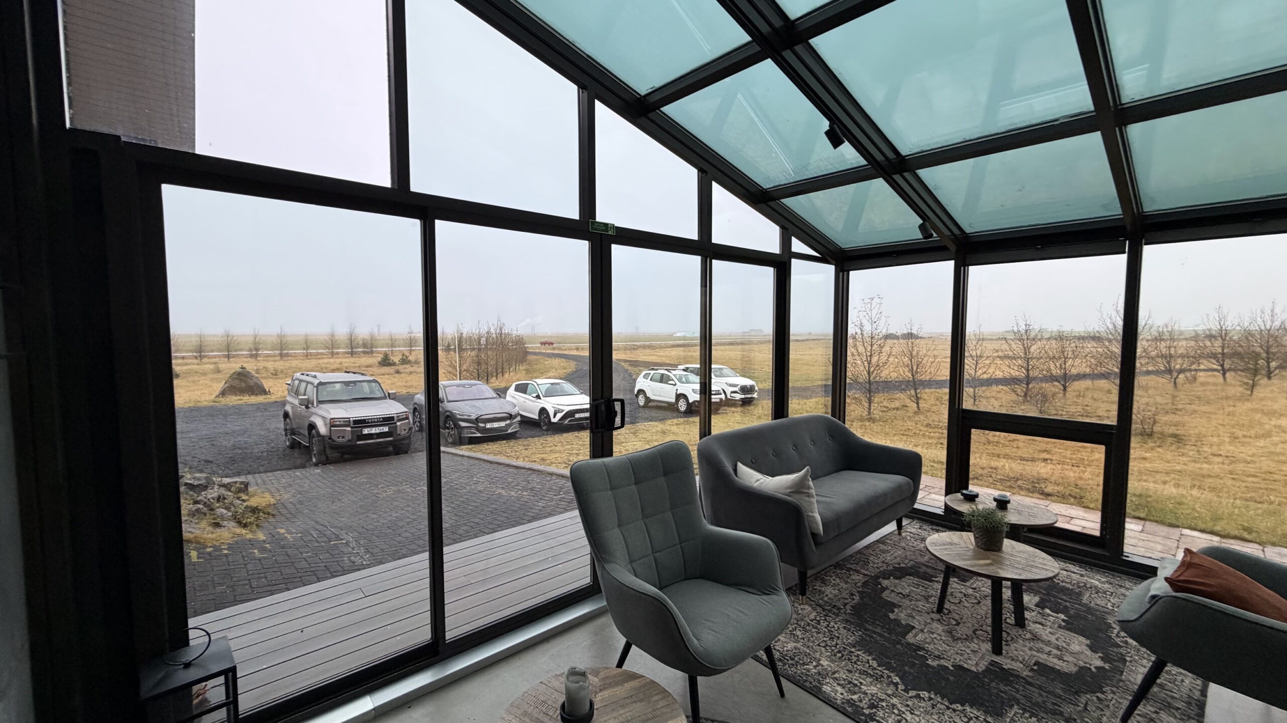 Hotel Kvika's glasshouse