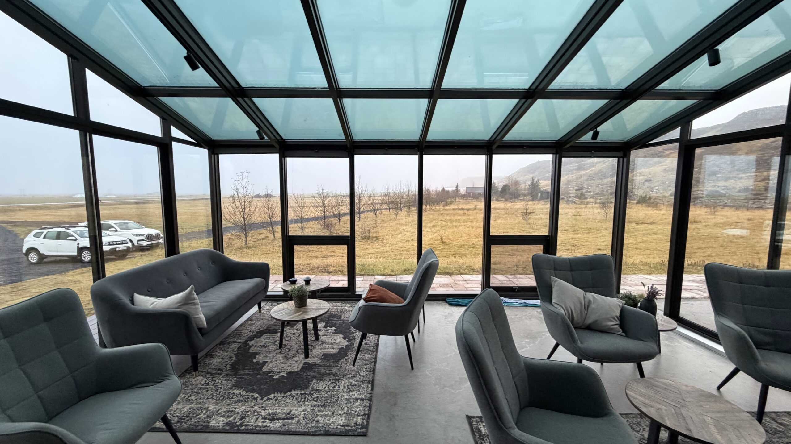 Hotel Kvika's glasshouse