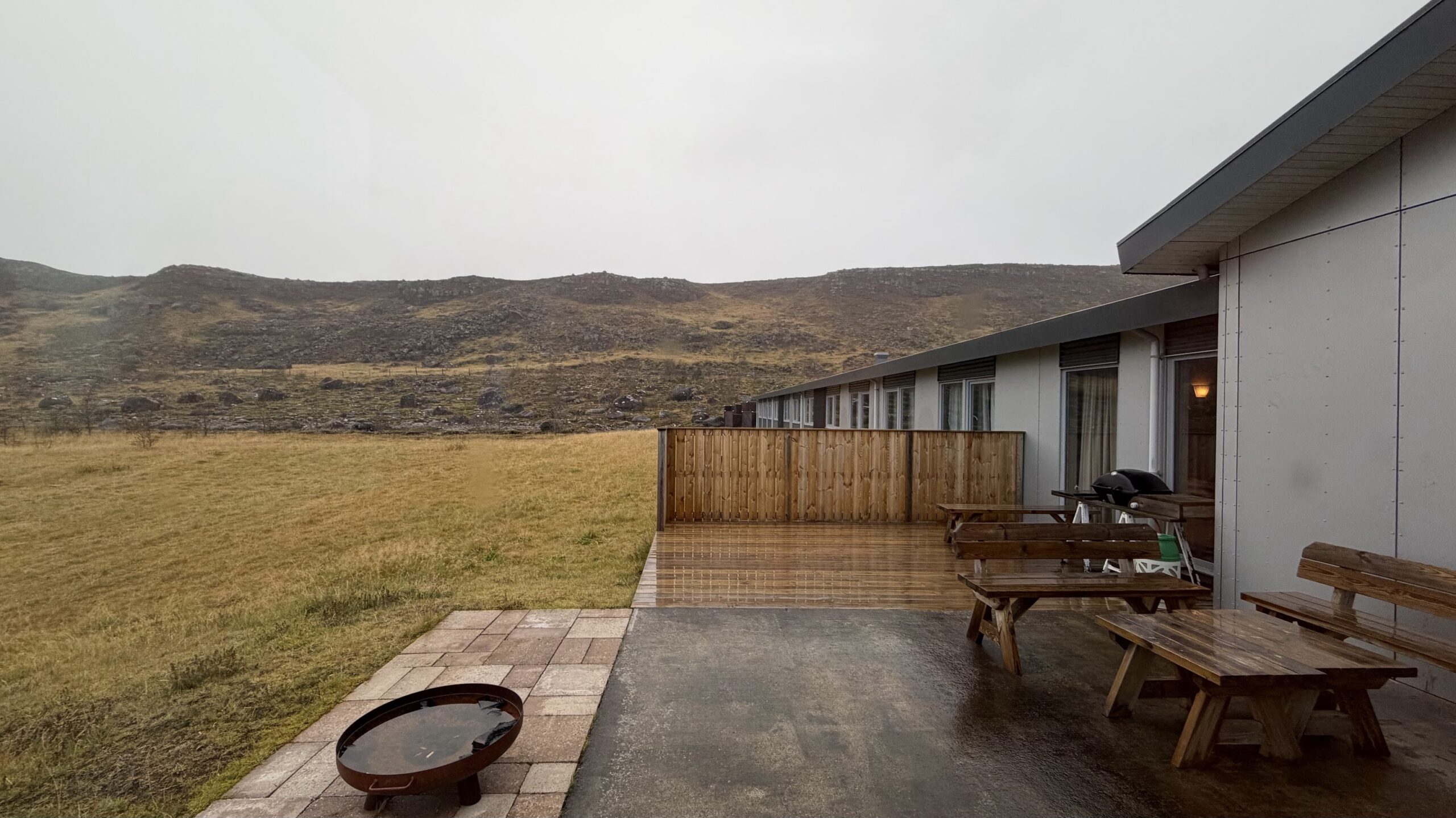 Barbeque pits were also available