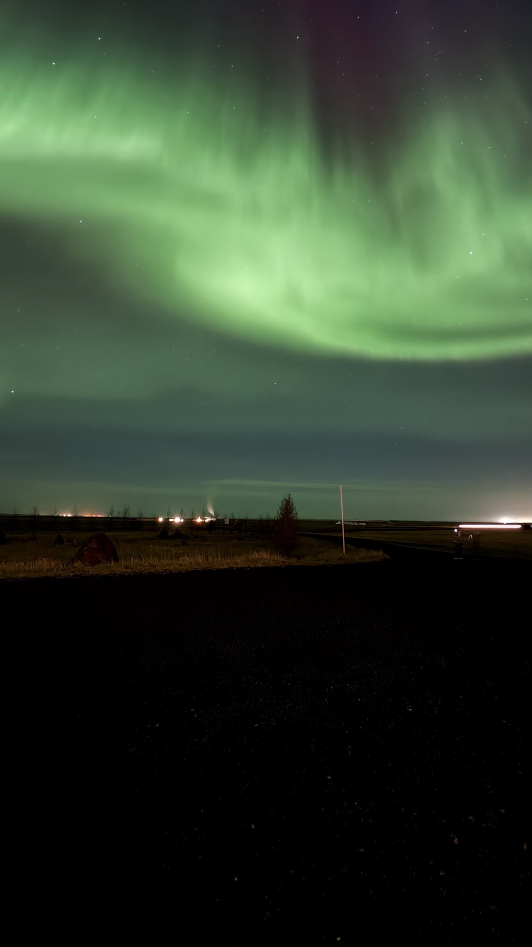 The Northern Lights from Hotel Kvika