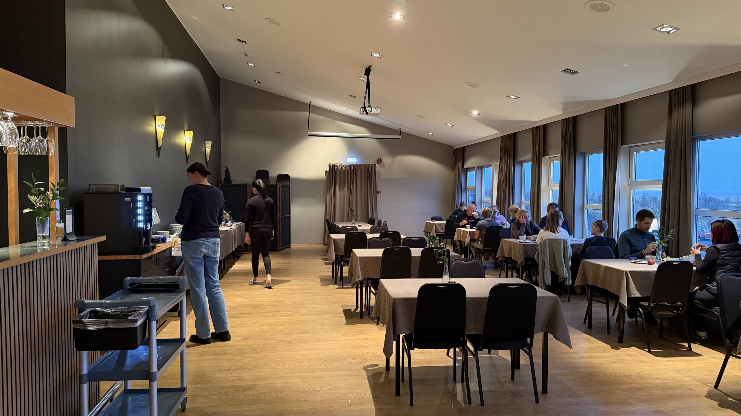 Hotel Kvika's dining area