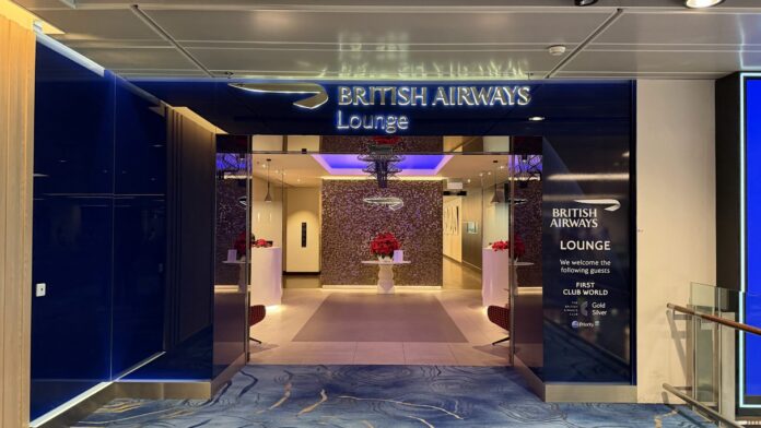 British Airways Lounge Singapore entrance