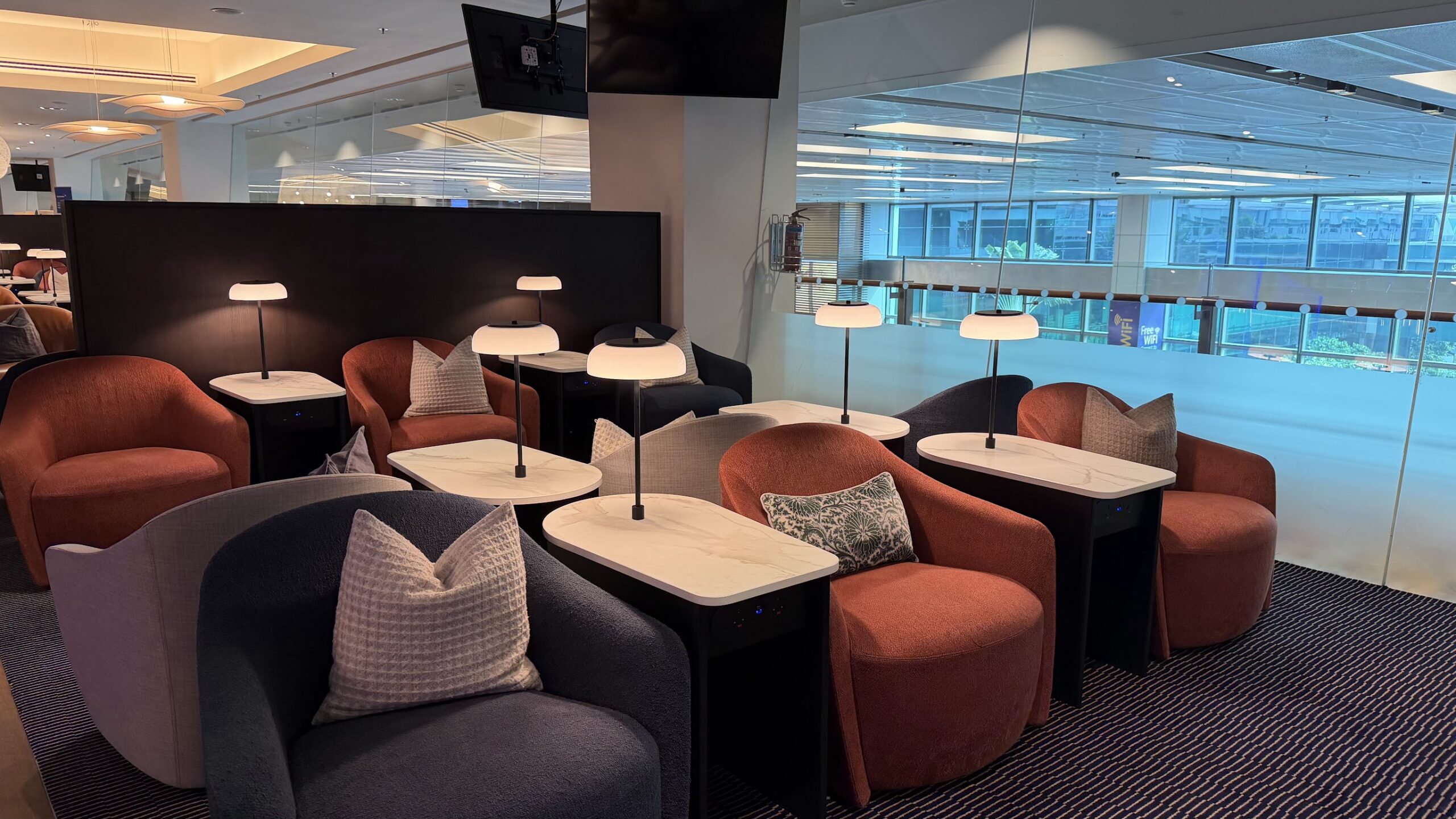British Airways Lounge Singapore seating area