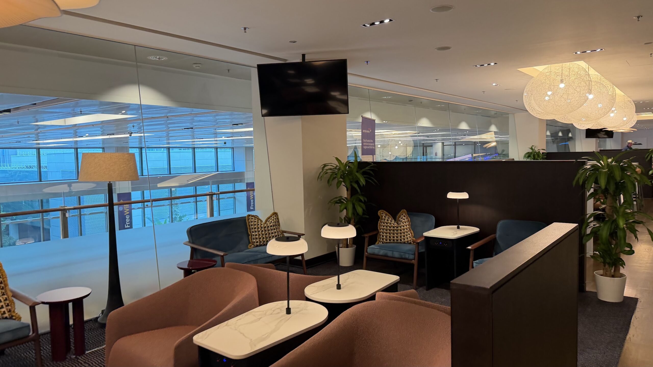 British Airways Lounge Singapore seating area