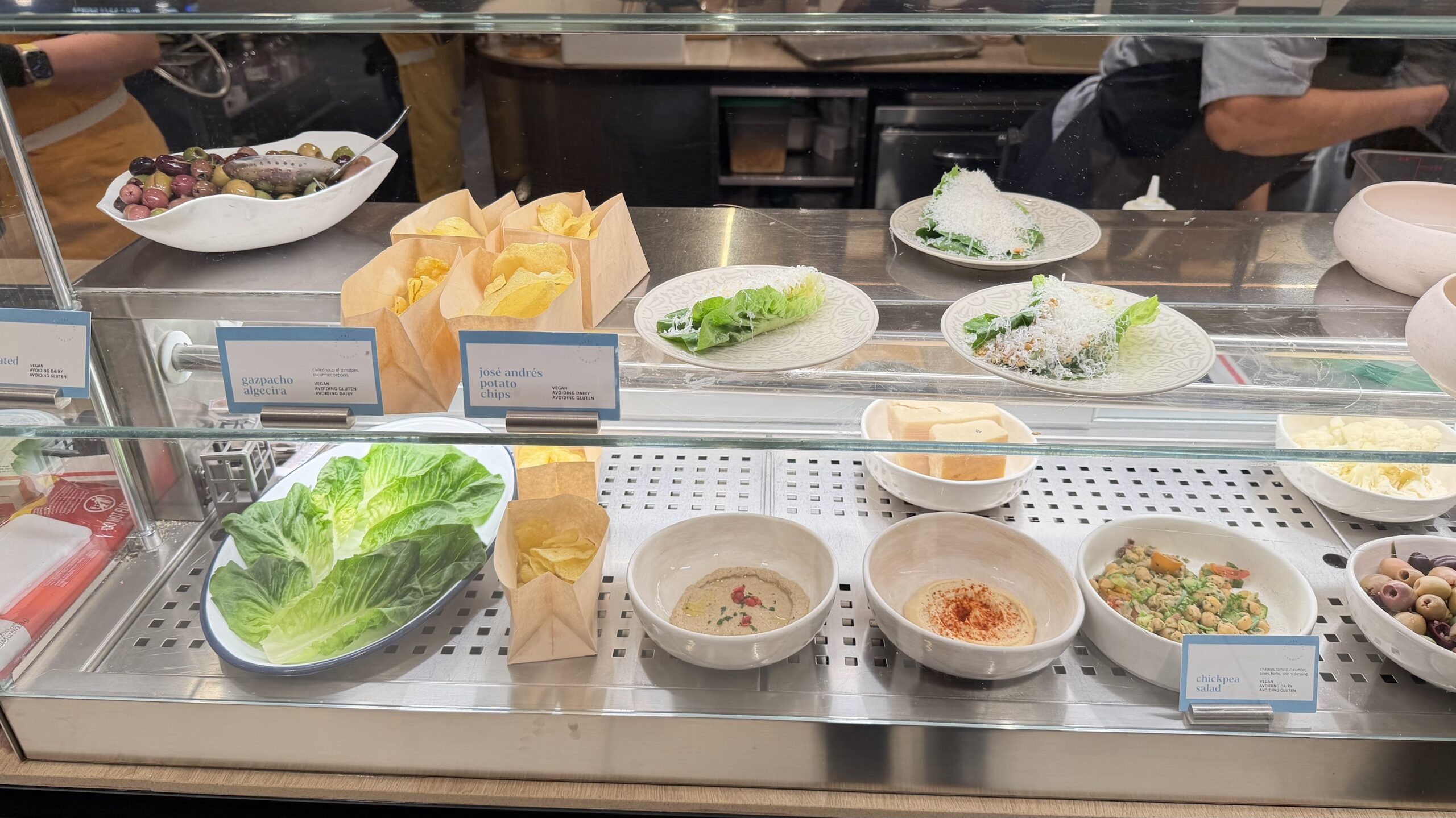 Capital One Landing DCA cold tapas and salad