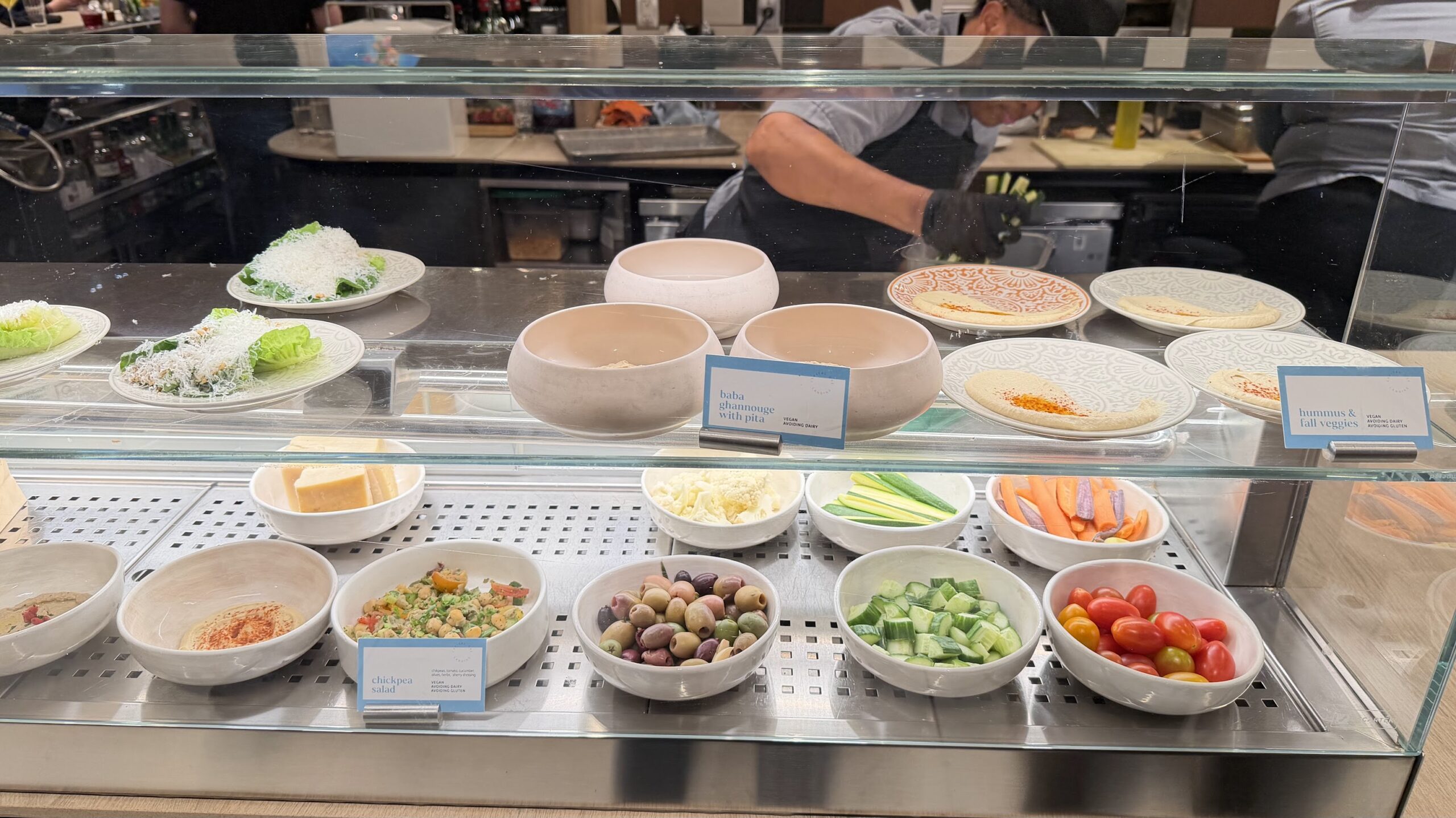 Capital One Landing DCA cold tapas and salad