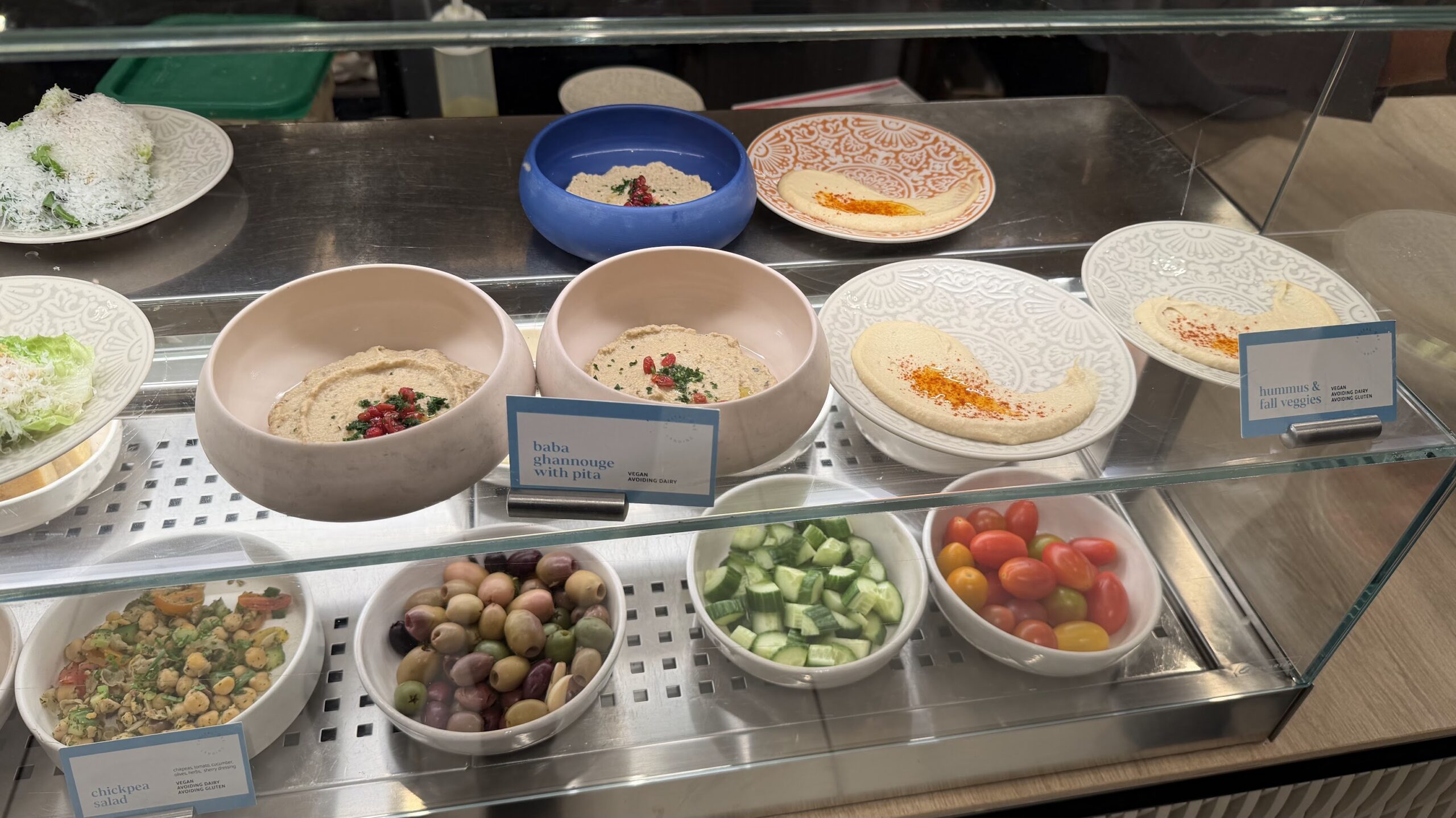 Capital One Landing DCA cold tapas and salad