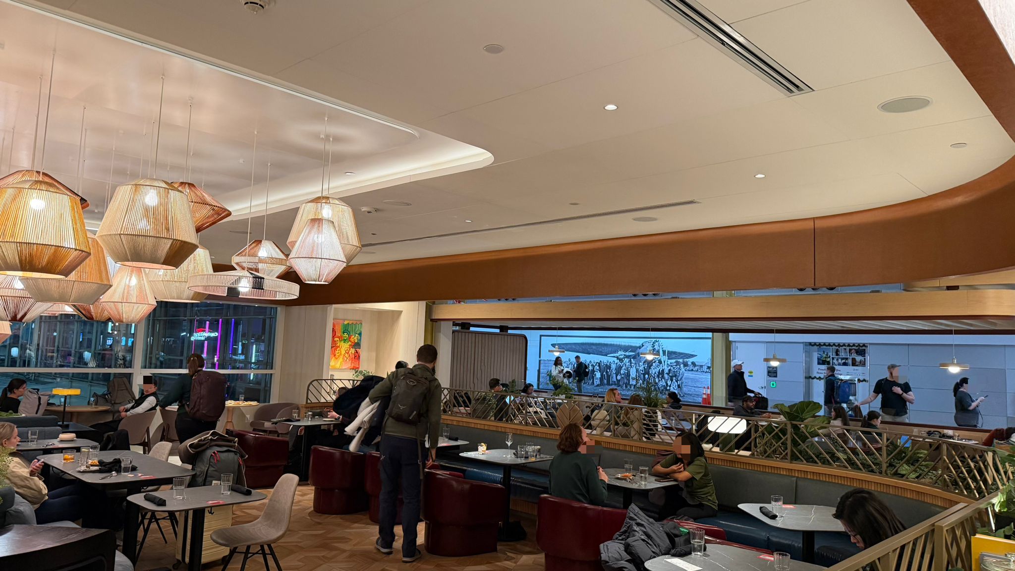 Capital One Landing DCA dining area