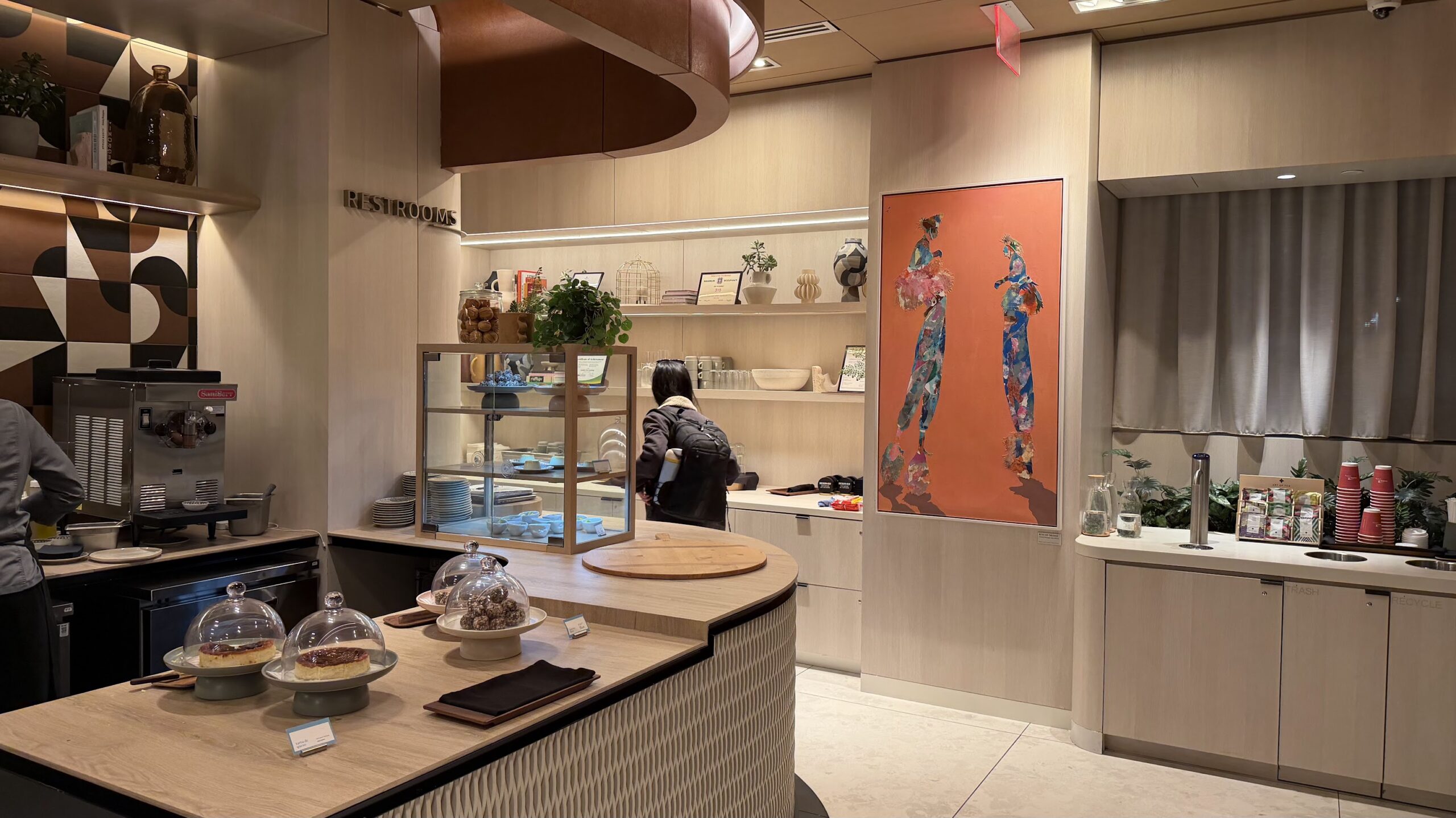 Capital One Landing DCA dessert counter