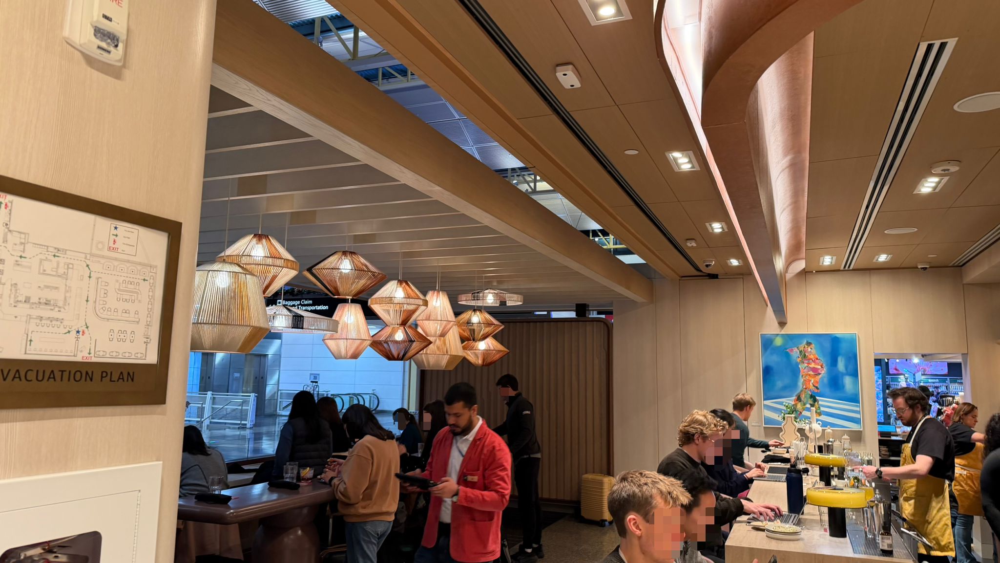 Capital One Landing DCA cafe-style area