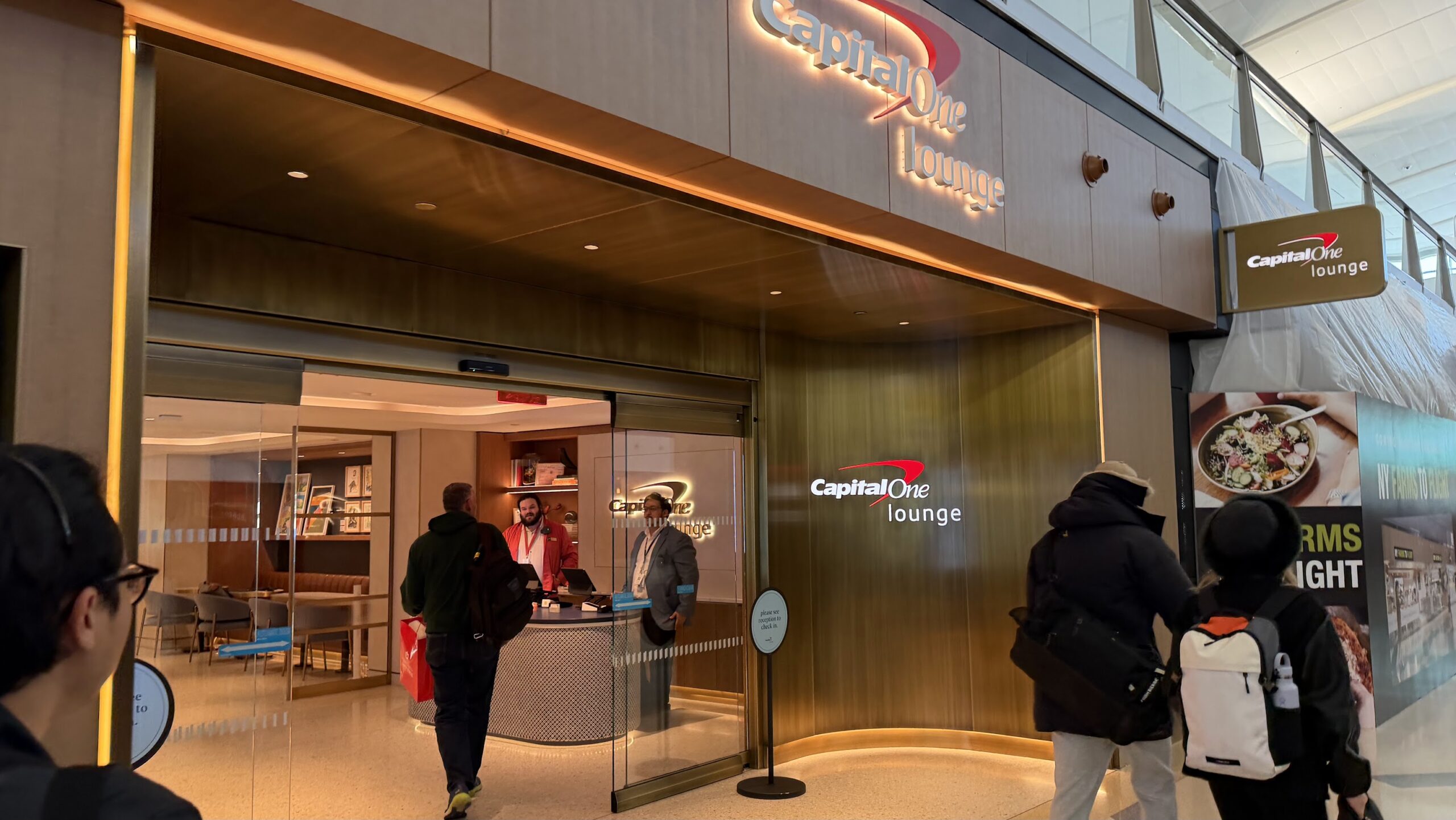 Capital One Lounge JFK entrance