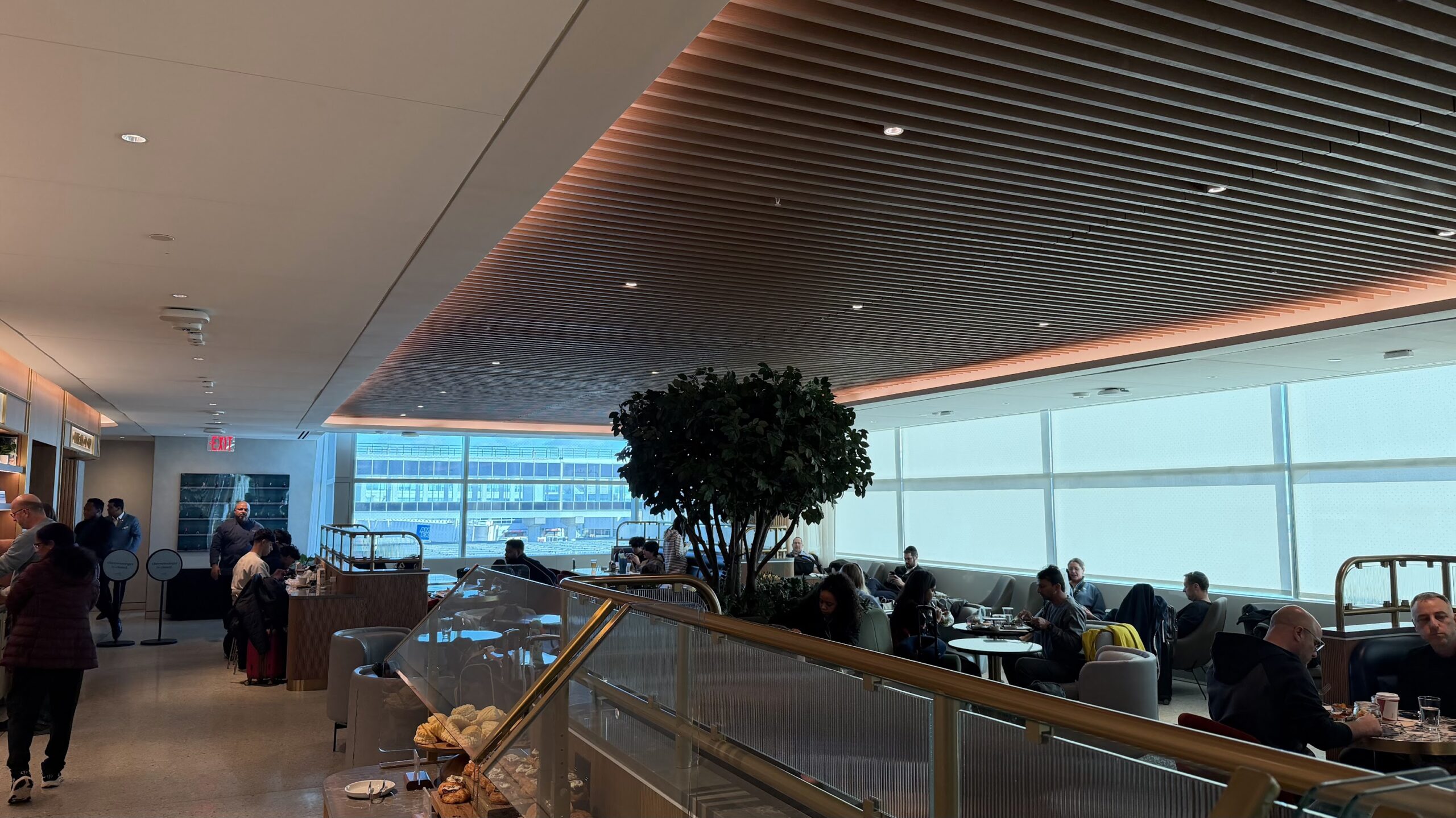 The famous tree at the Capital One Lounge JFK