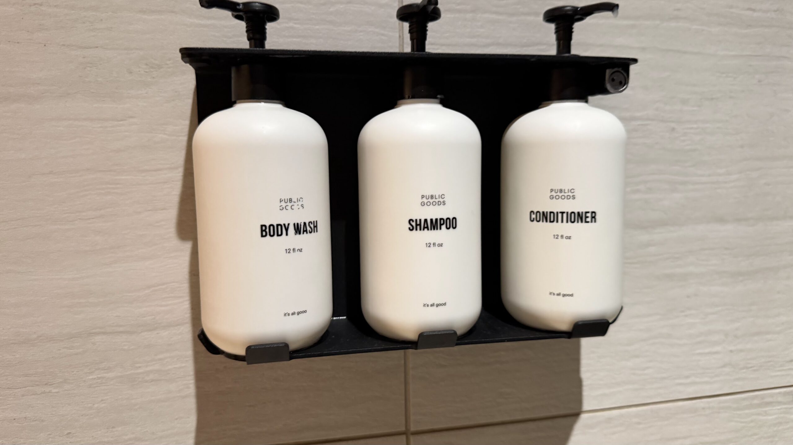 Capital One Lounge JFK shower toiletries