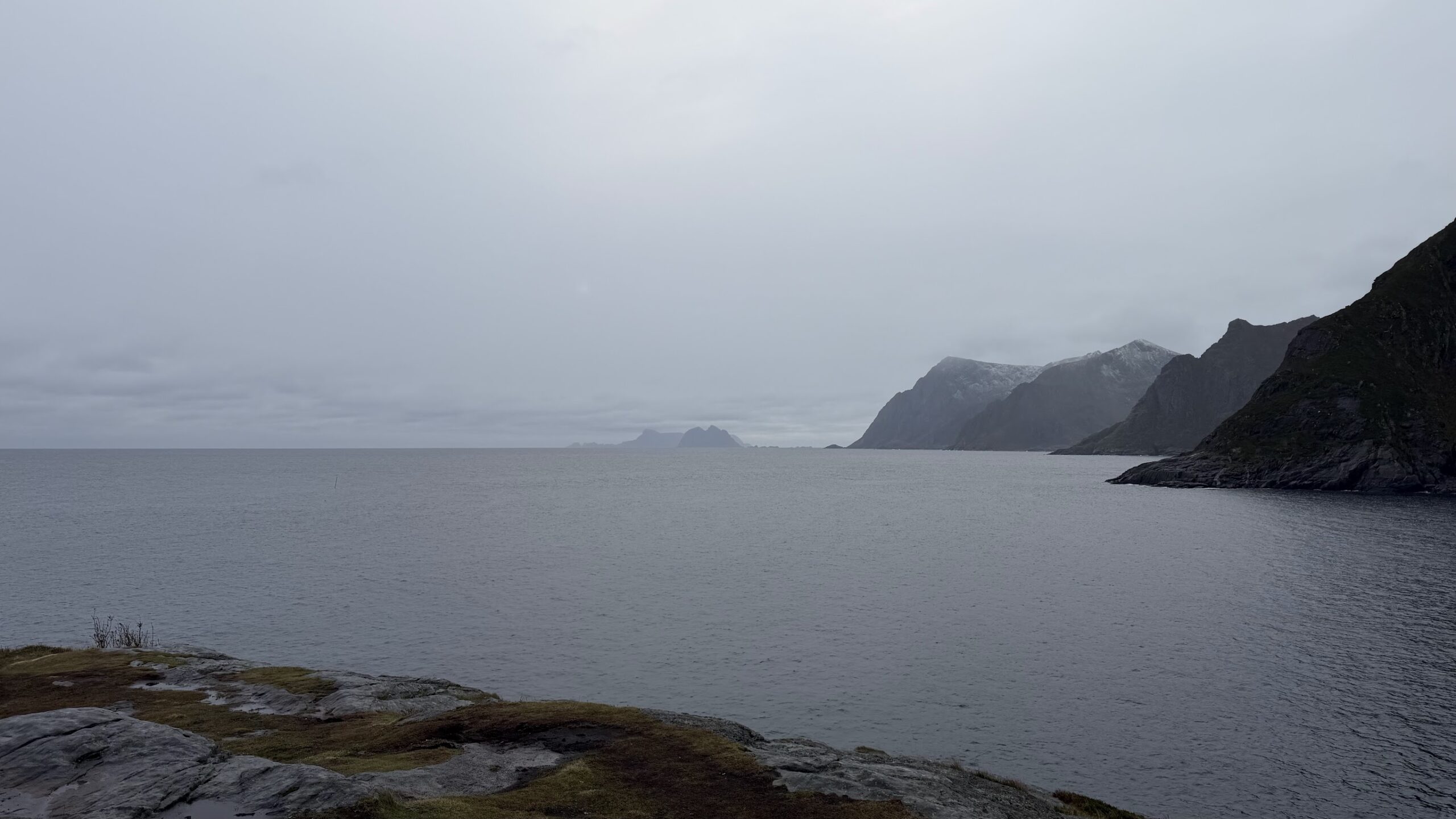 View of the Lofoten Islands from Å viewpoint