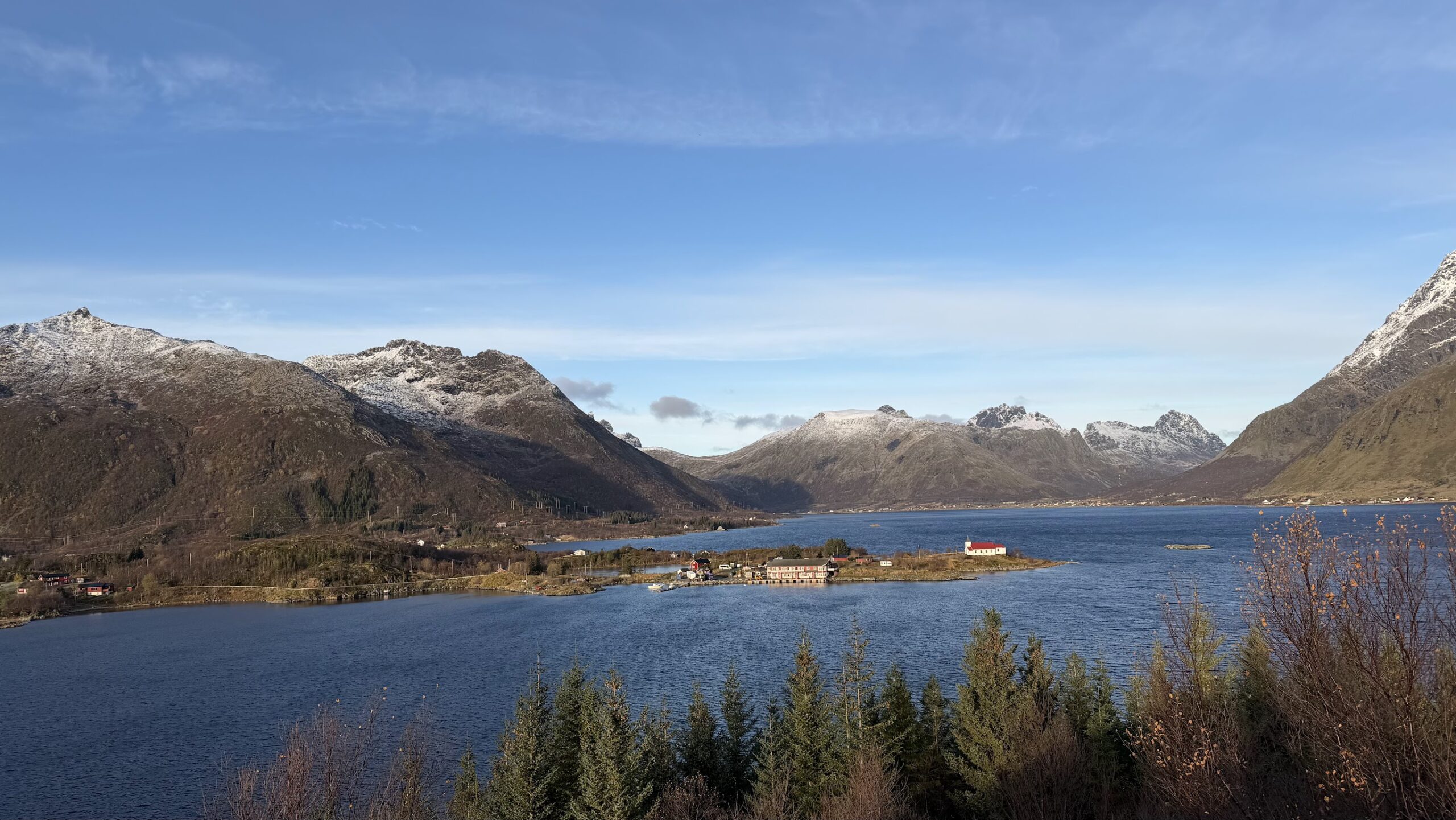 Views of the Austnesfjorden along Scenic Road Lofoten