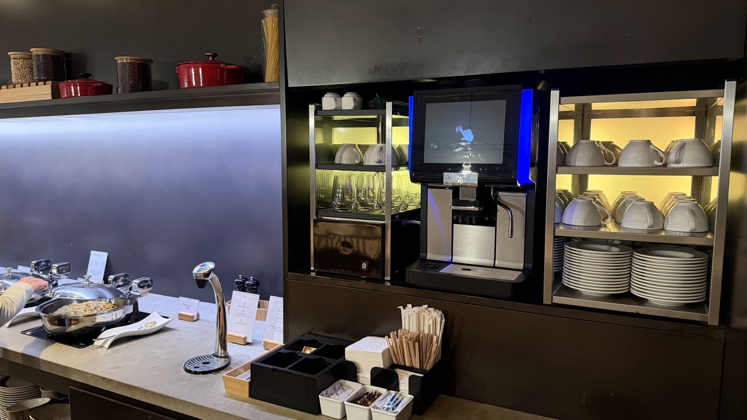 Coffee machine within the Food Hall