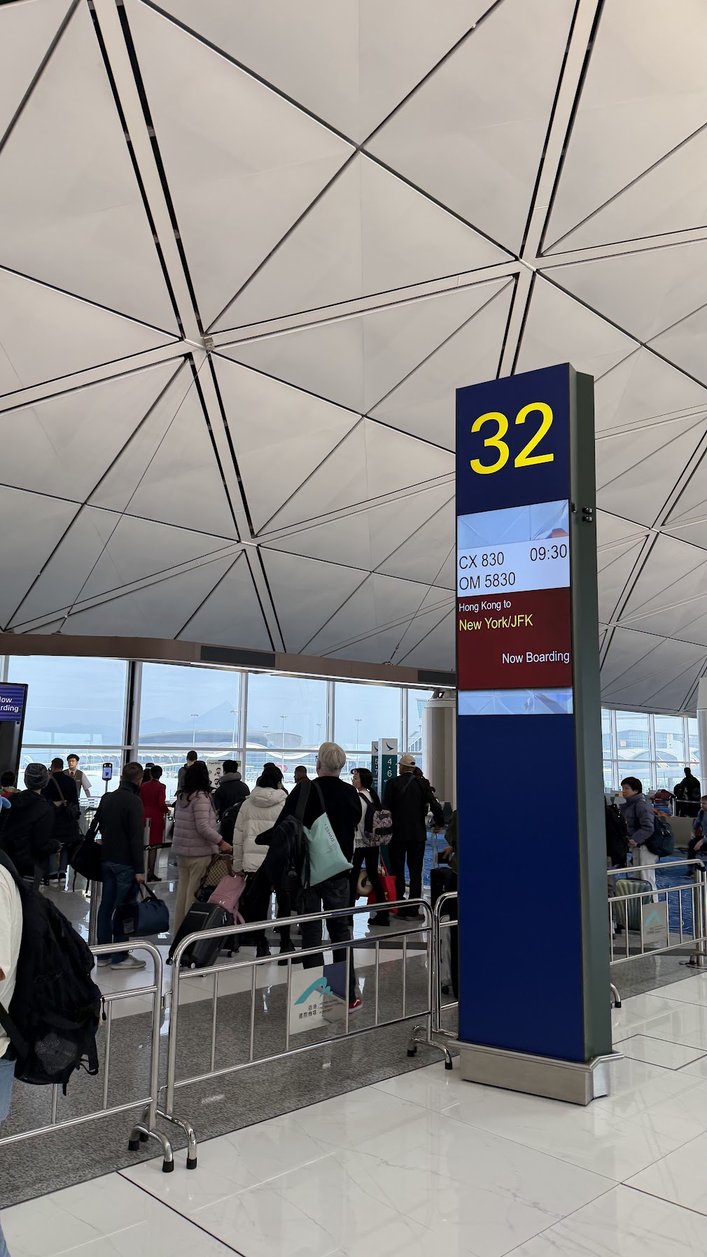 Boarding gate for CX830