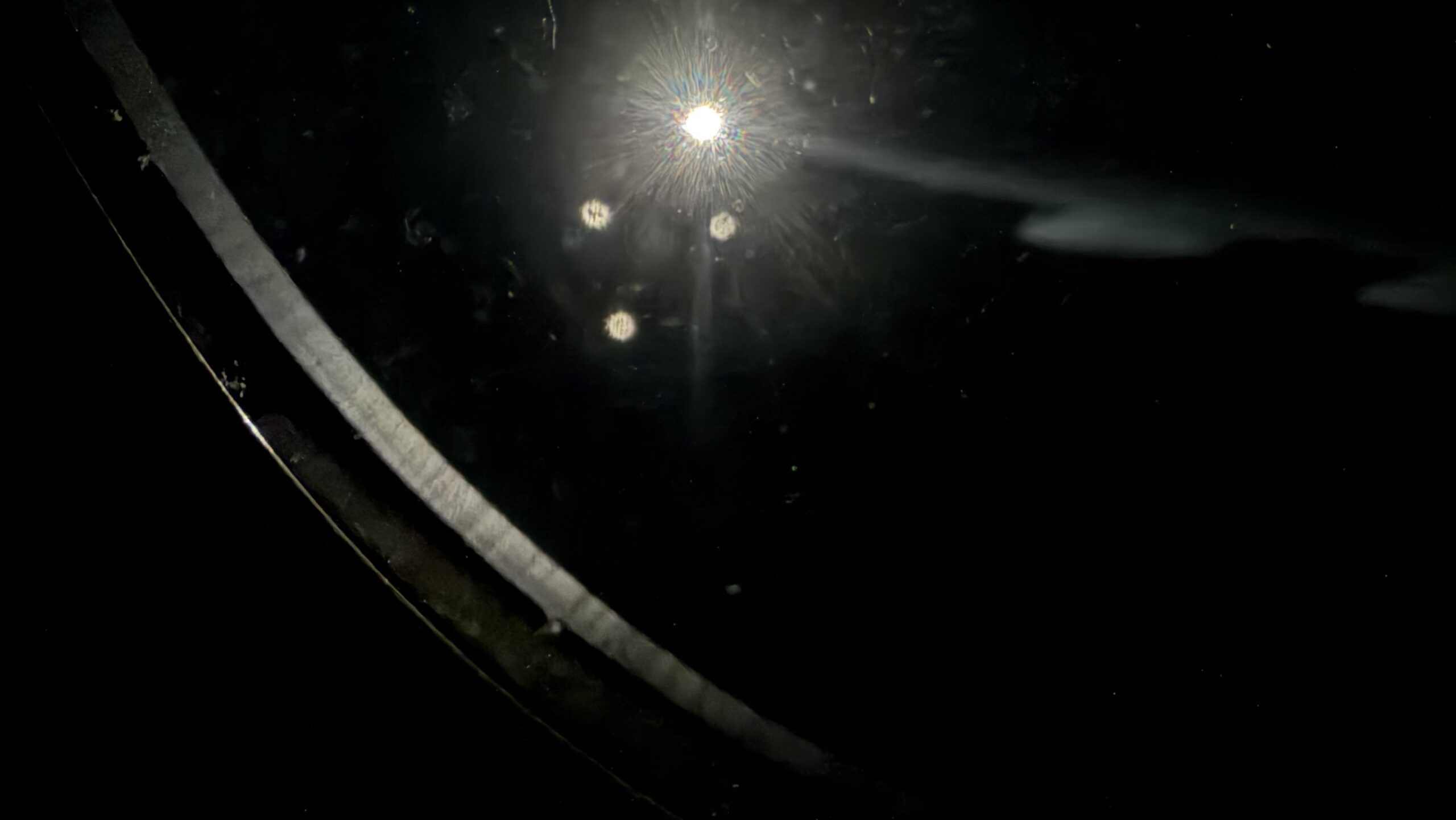 Flying over Alaska hoping to see the northern lights