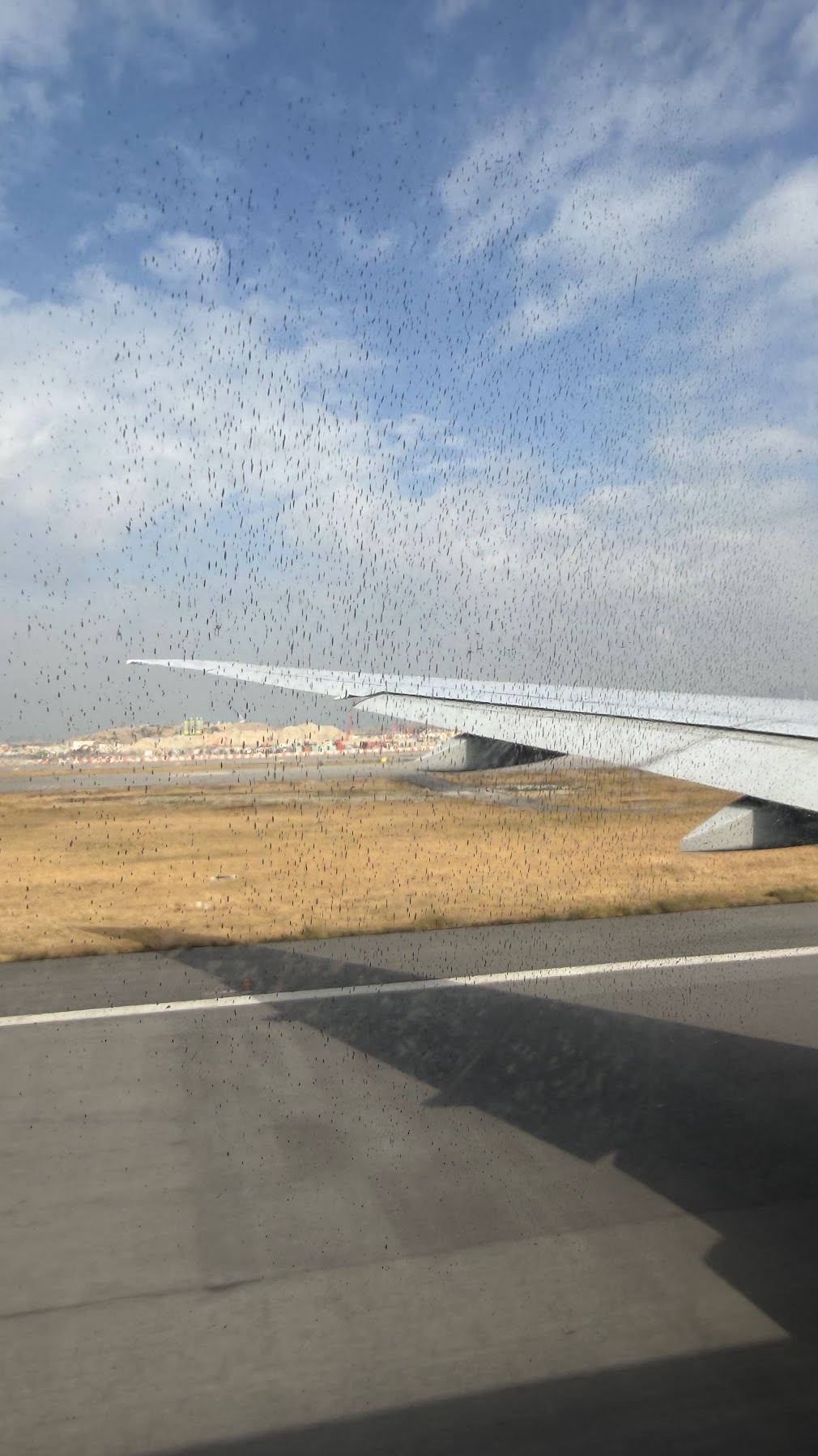 Window screen of the flight