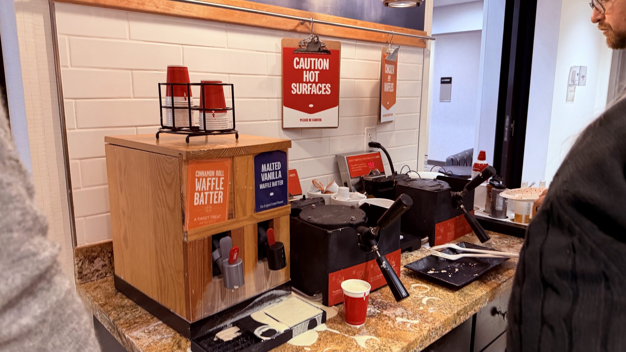 Hampton Inn & Suites San Luis Obispo breakfast waffles