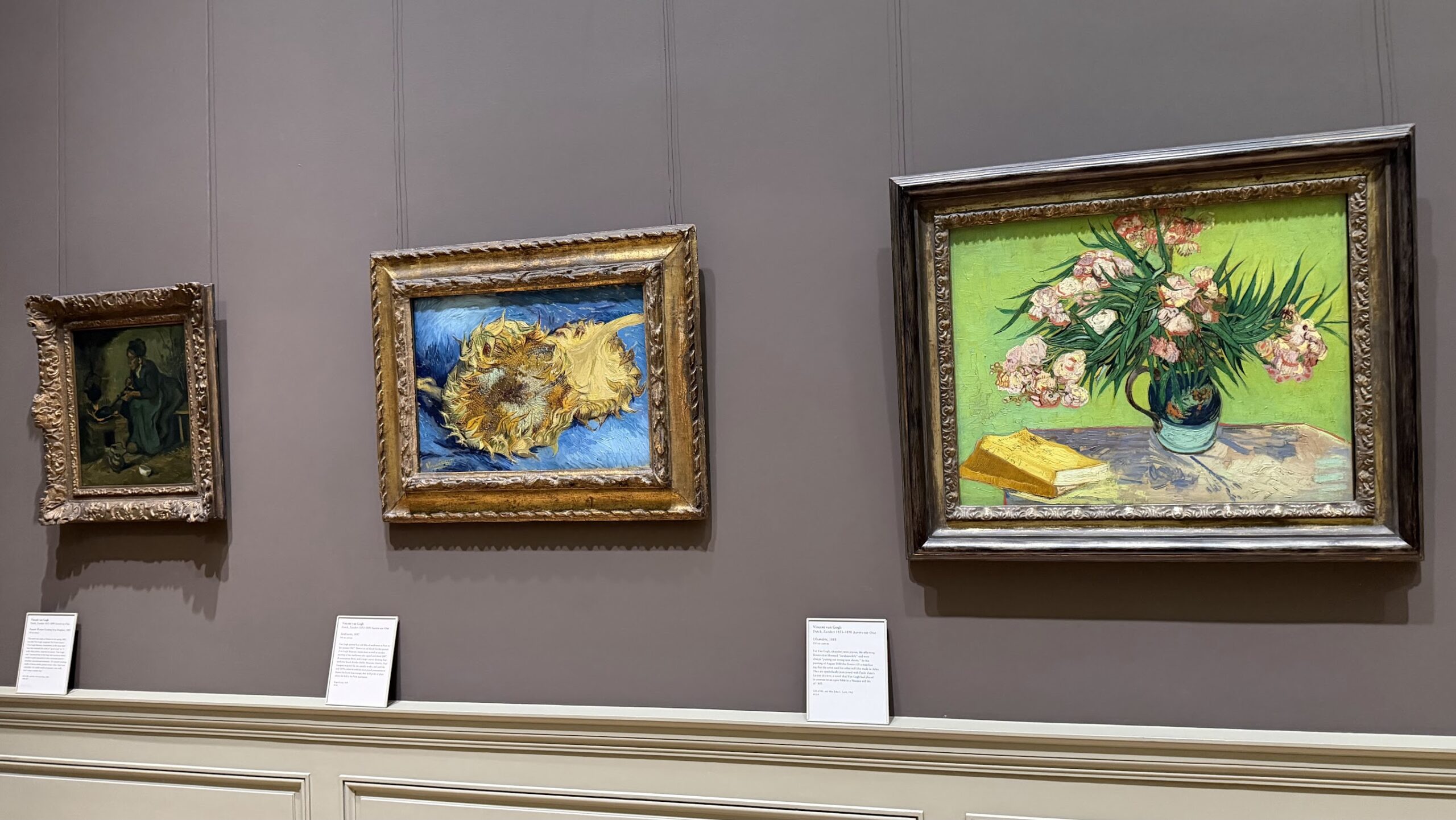 Van Gogh paintings in the Metropolitan Museum of Art