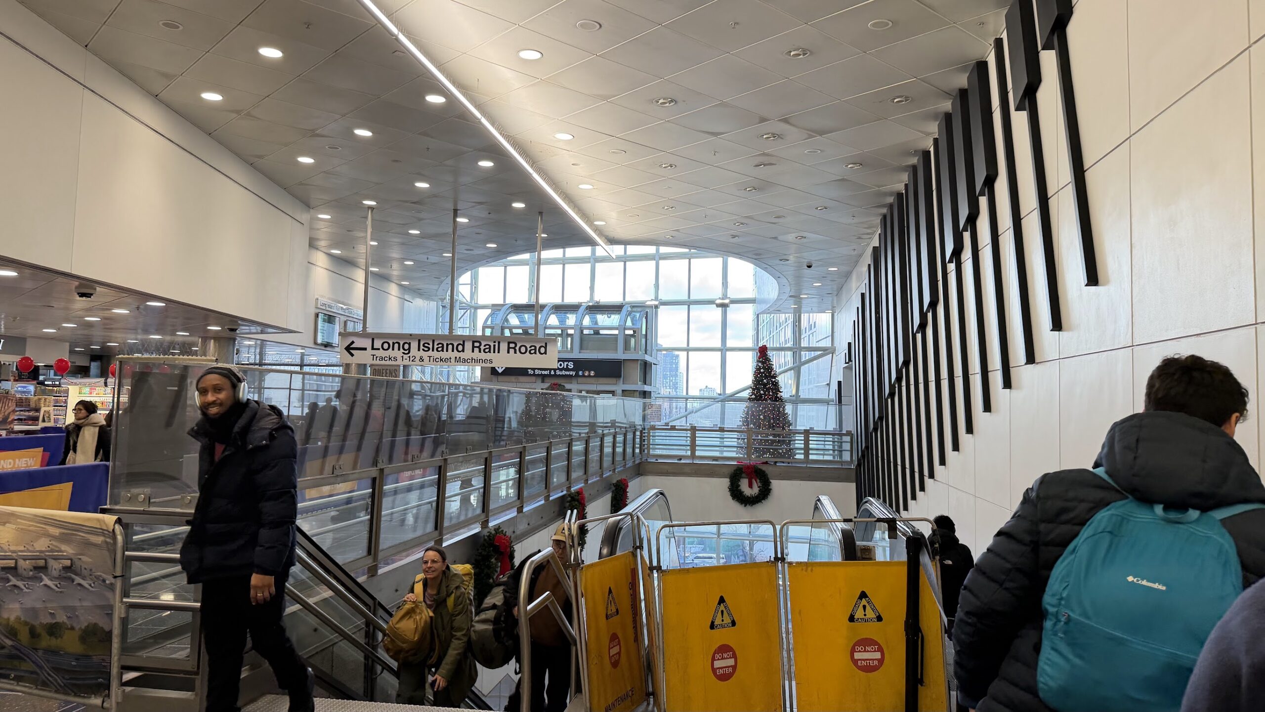 Taking the train to New York City from Jamaica