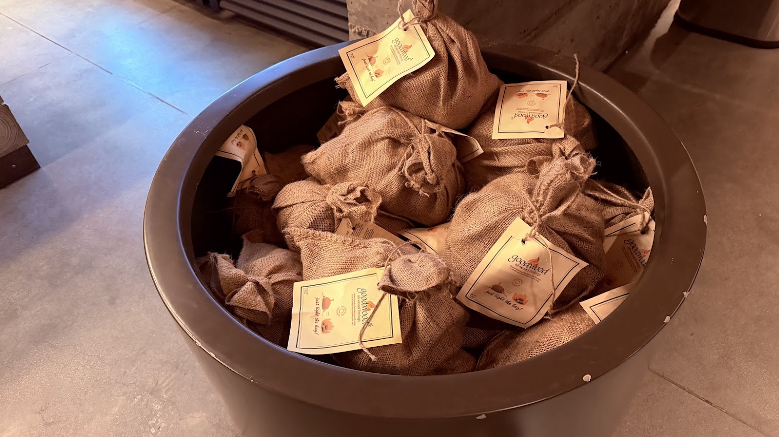 Goodwood firelogs for purchase at The General Store