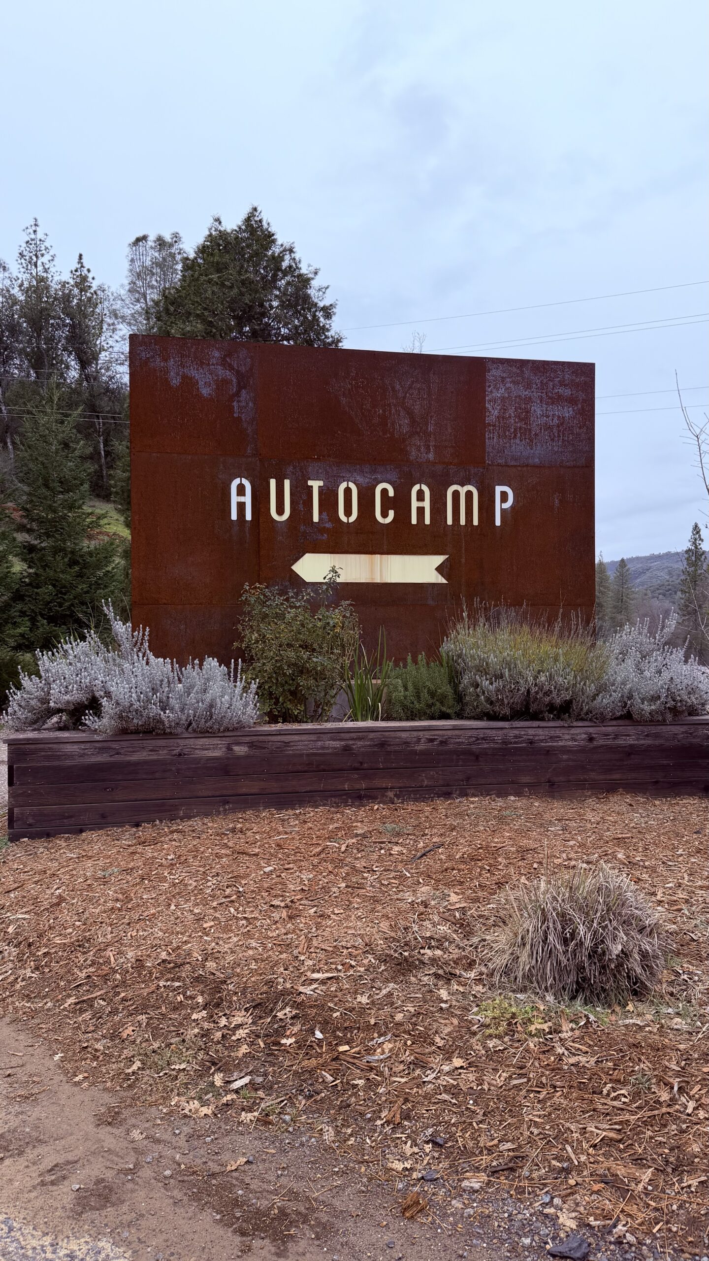 AutoCamp Yosemite entrance along California State Road 140