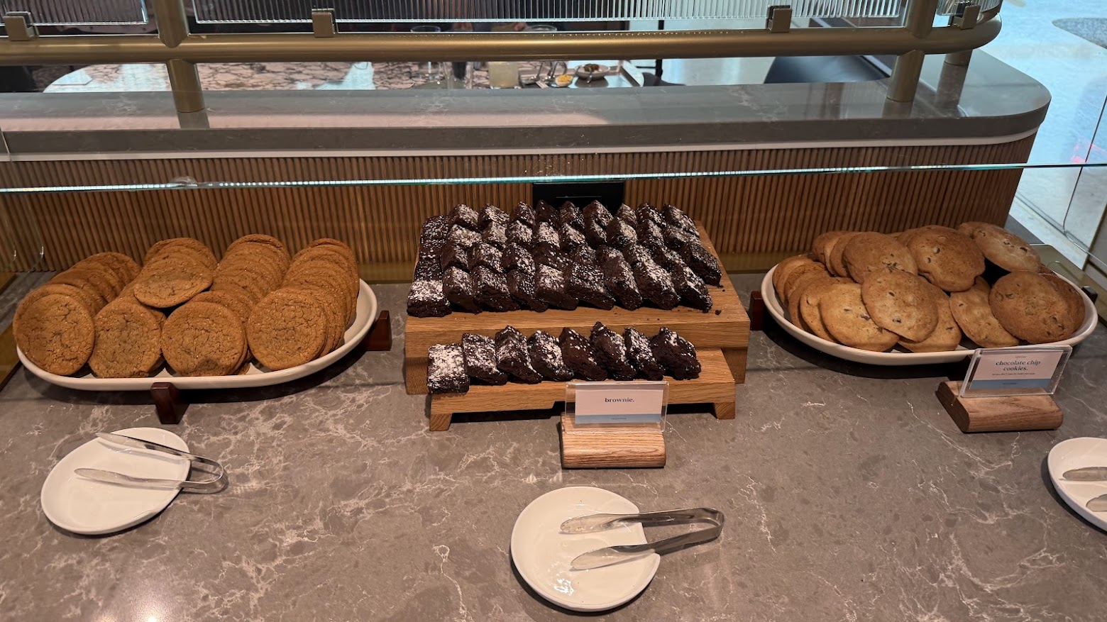 Small Plates Bar pastries section
