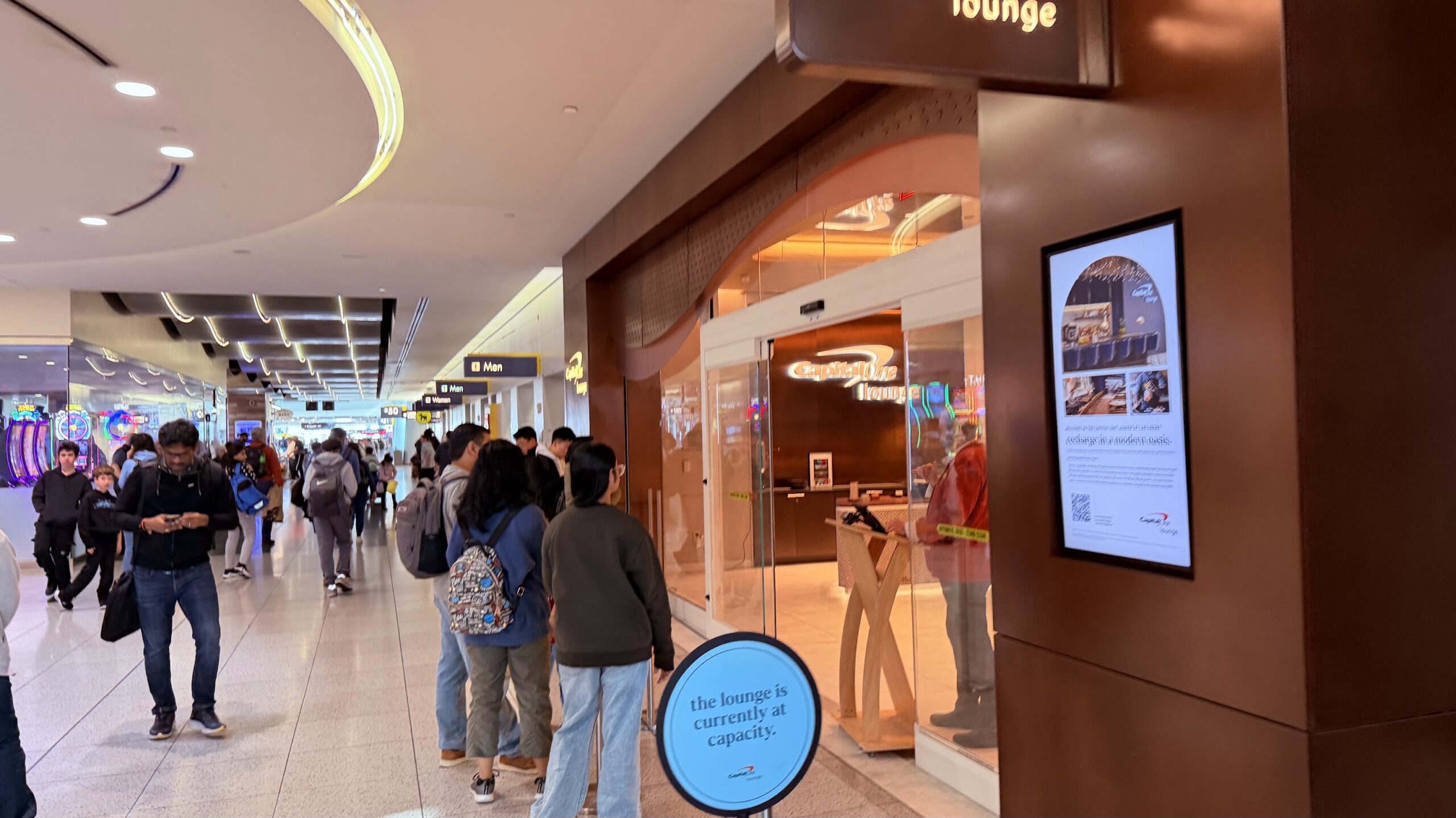 Capital One LAS entrance queue