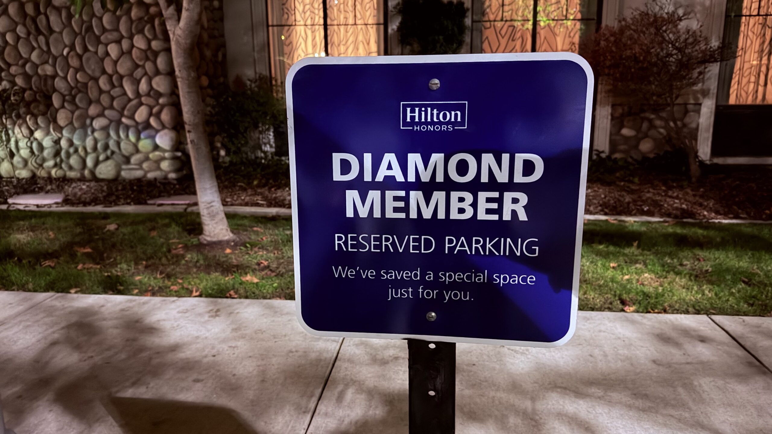 Hampton Inn & Suites San Luis Obispo reserved parking for Hilton Diamond members