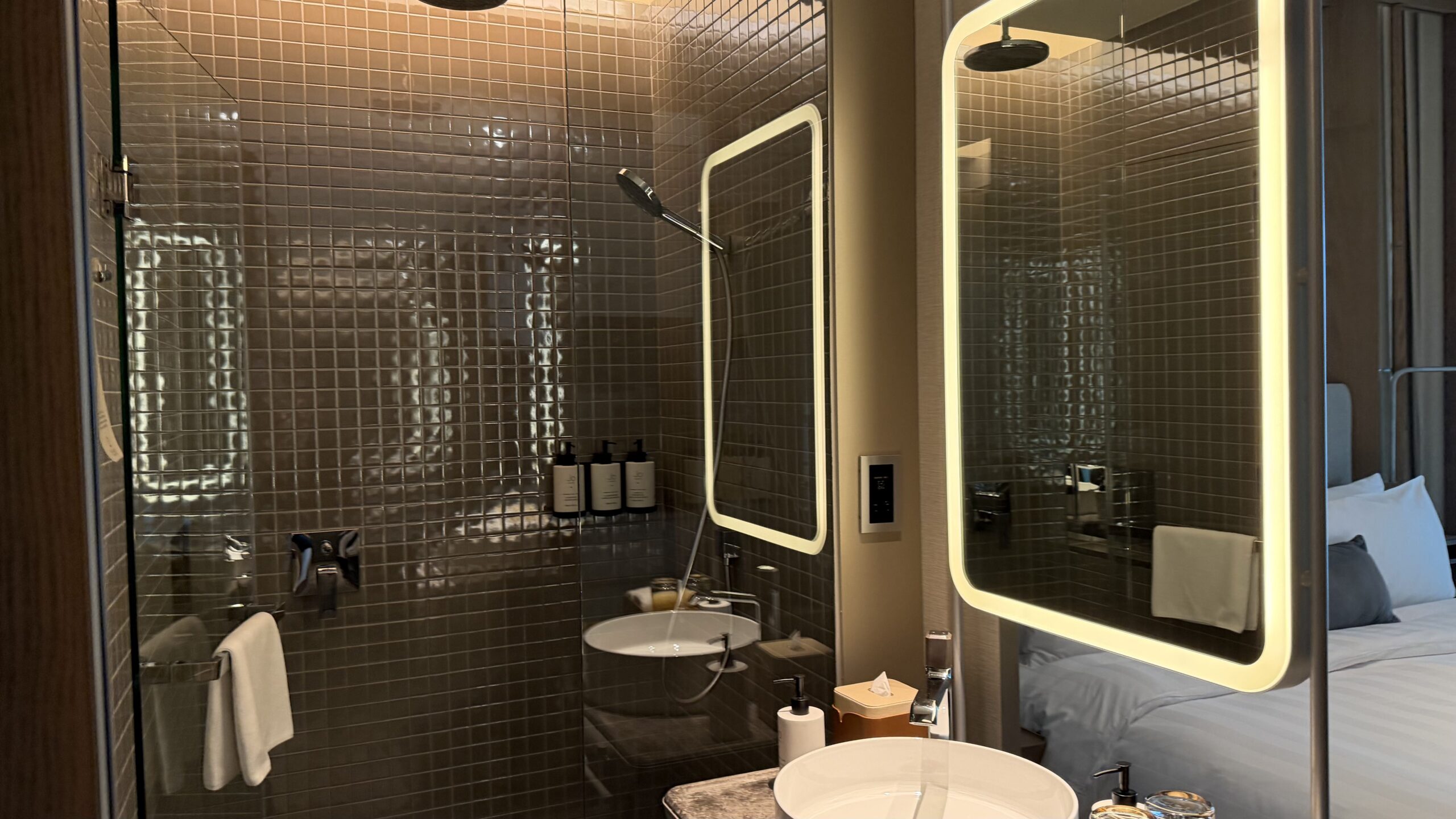 Beach Terrace Balcony King room's walk-in shower
