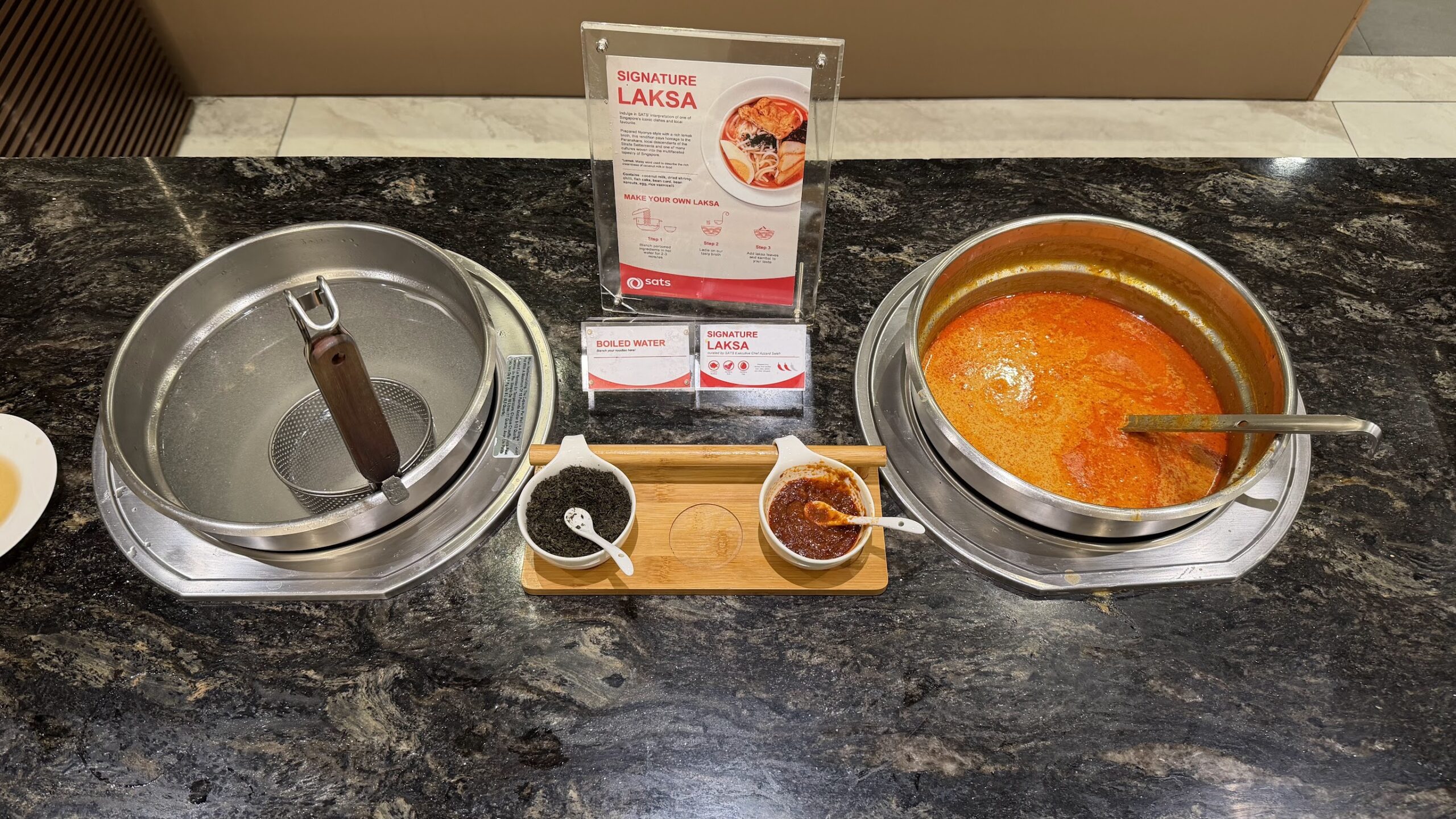 SATS Premier Lounge T3 made-to-order laksa