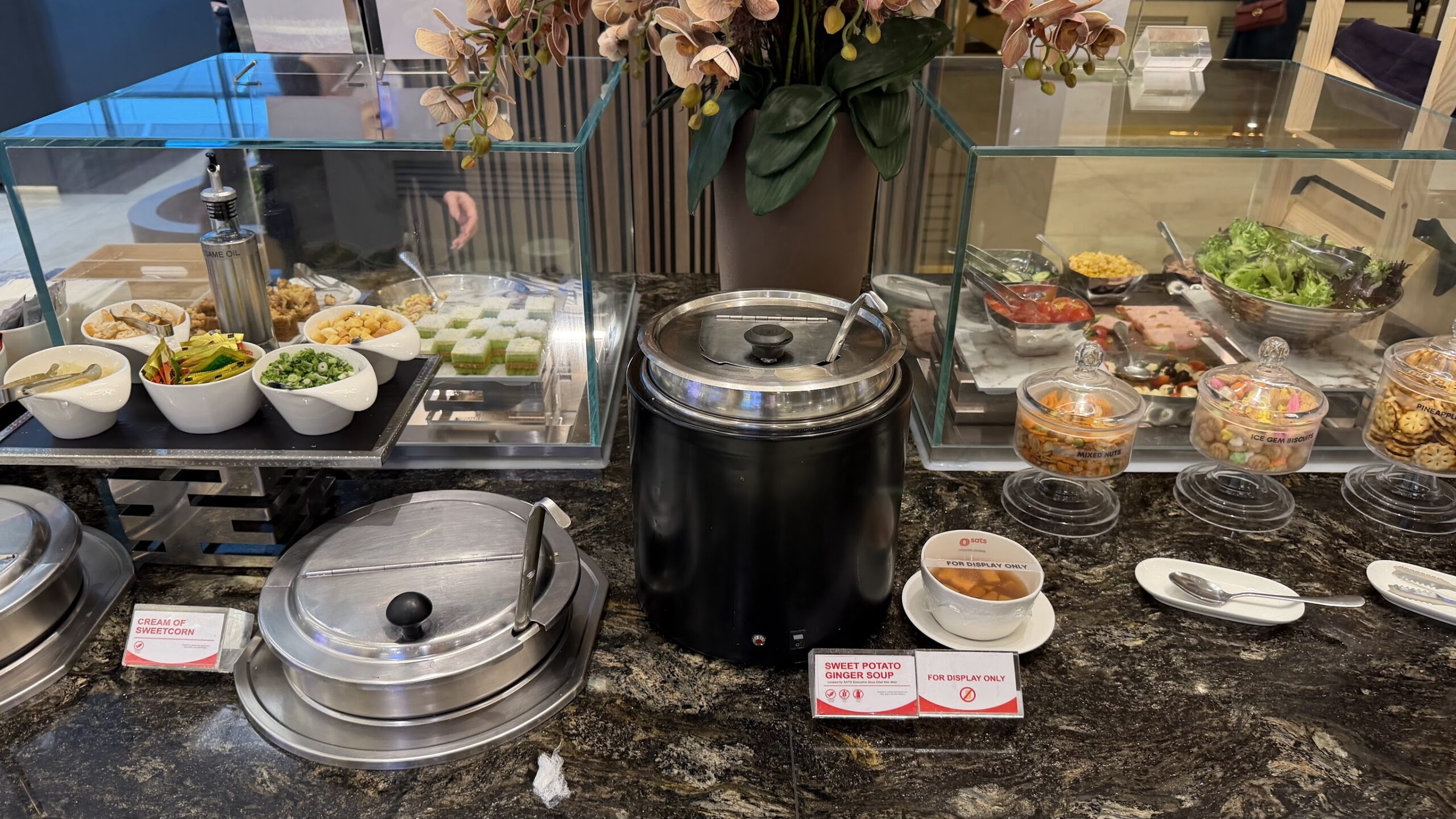 SATS Premier Lounge T3 buffet selection