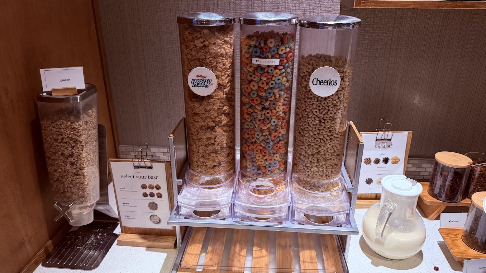 SpringHill Suites Monterey breakfast cereals