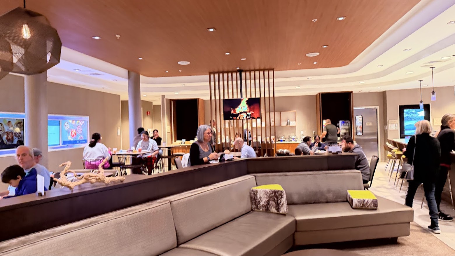 SpringHill Suites Monterey breakfast seating area