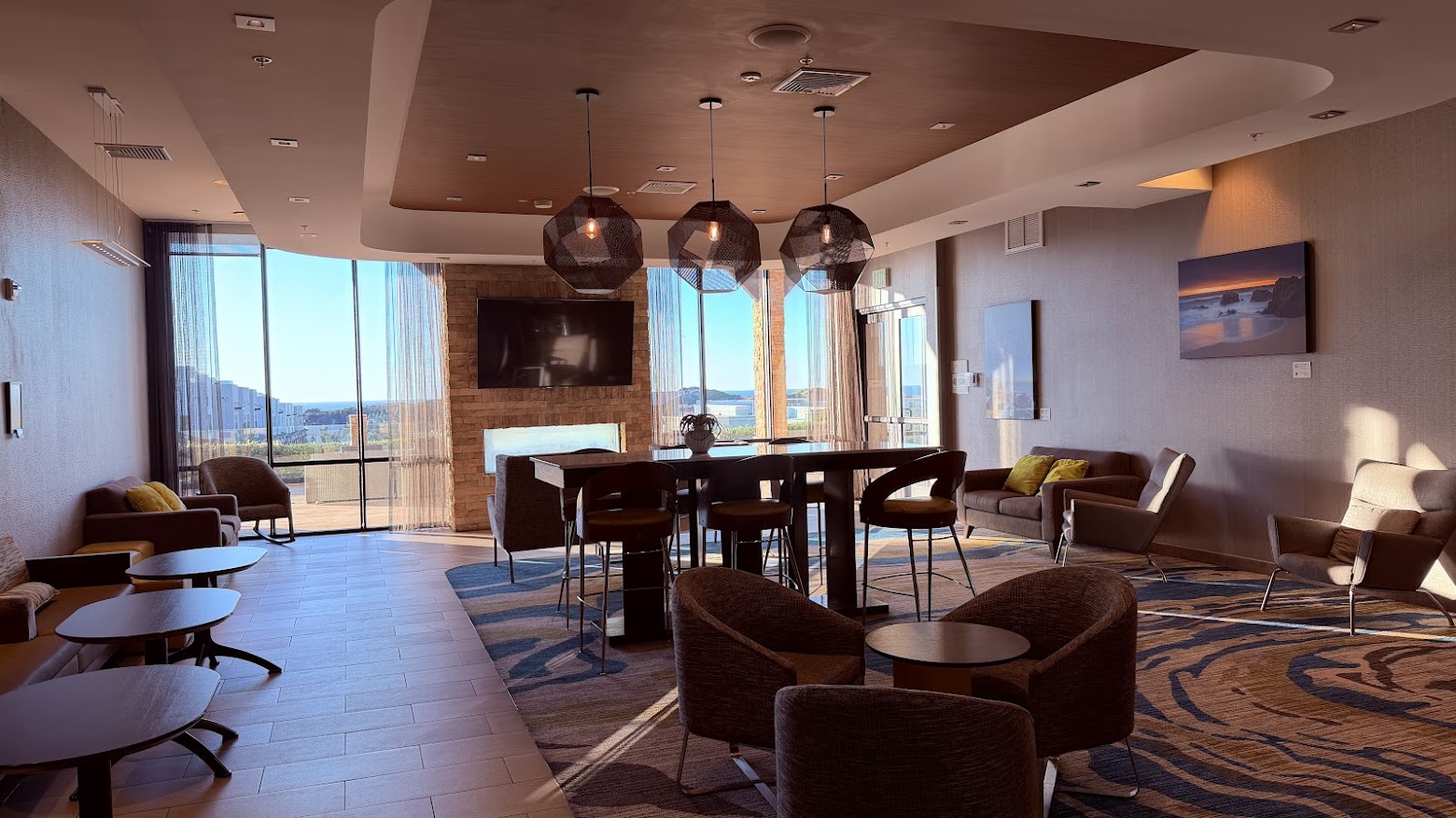SpringHill Suites Monterey lobby seating area