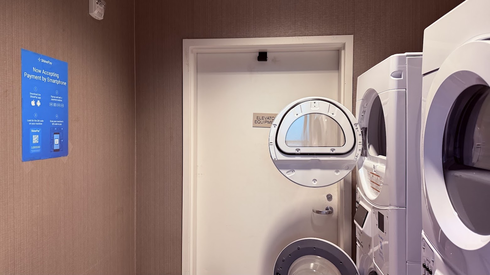 SpringHill Suites Monterey paid washing machine