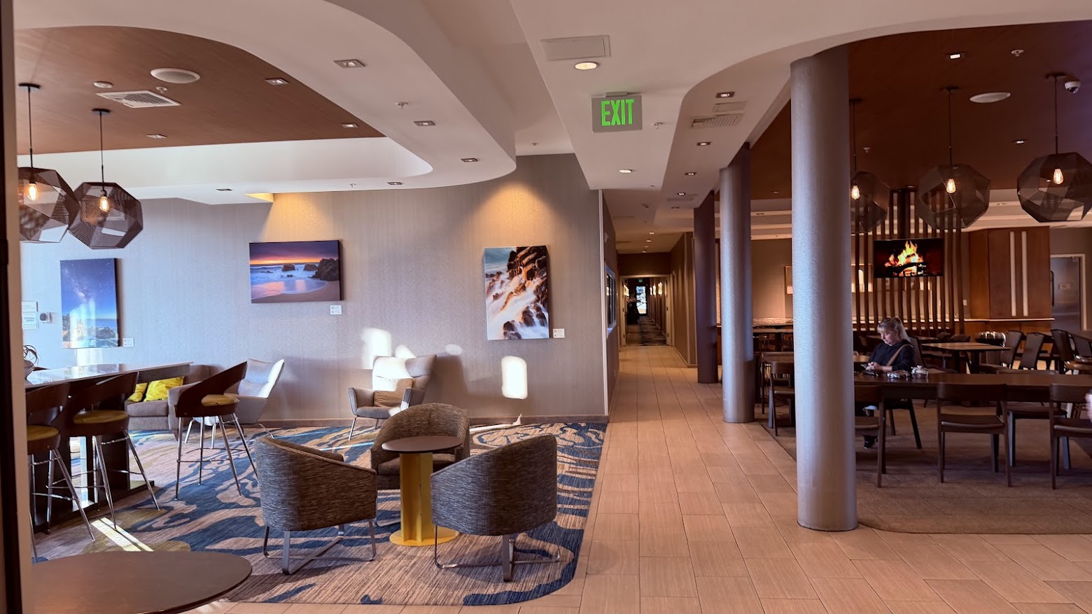SpringHill Suites Monterey lobby seating area