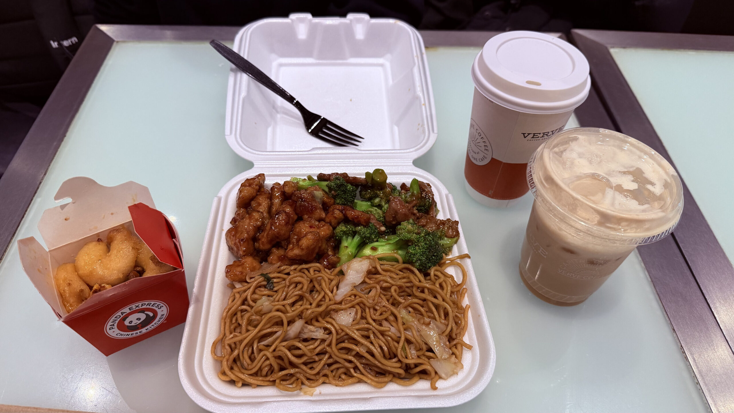Our first Panda Express meal