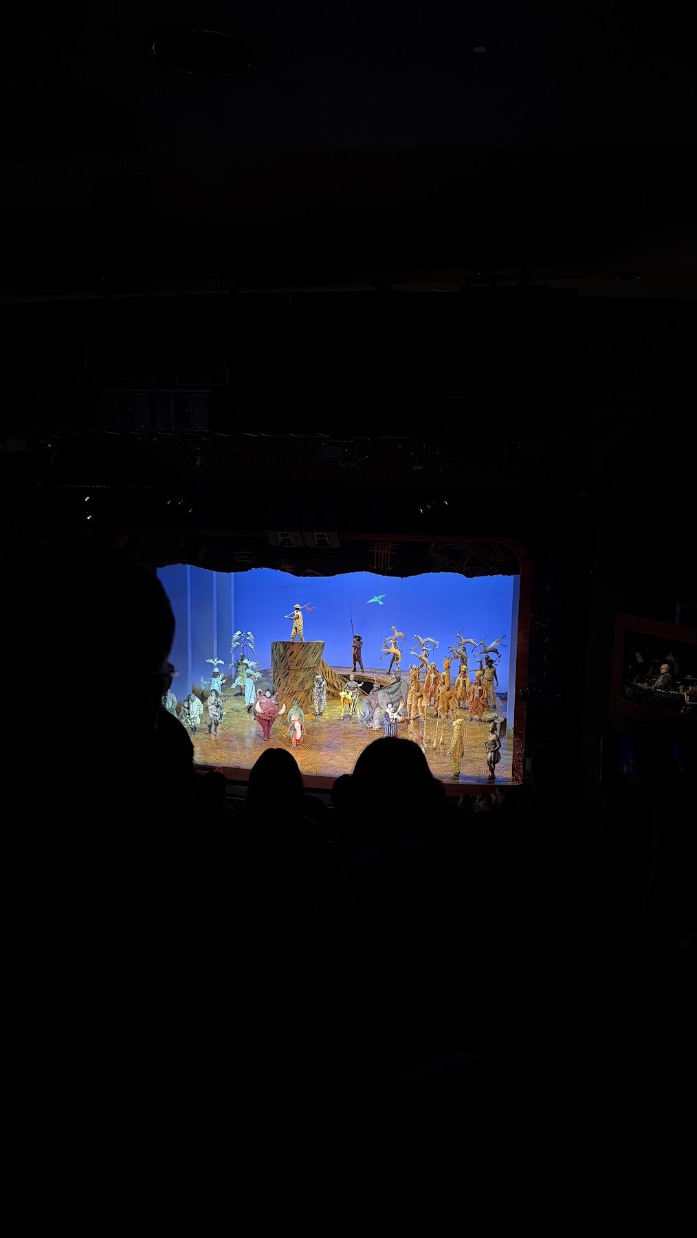 Lion King before the closing curtain