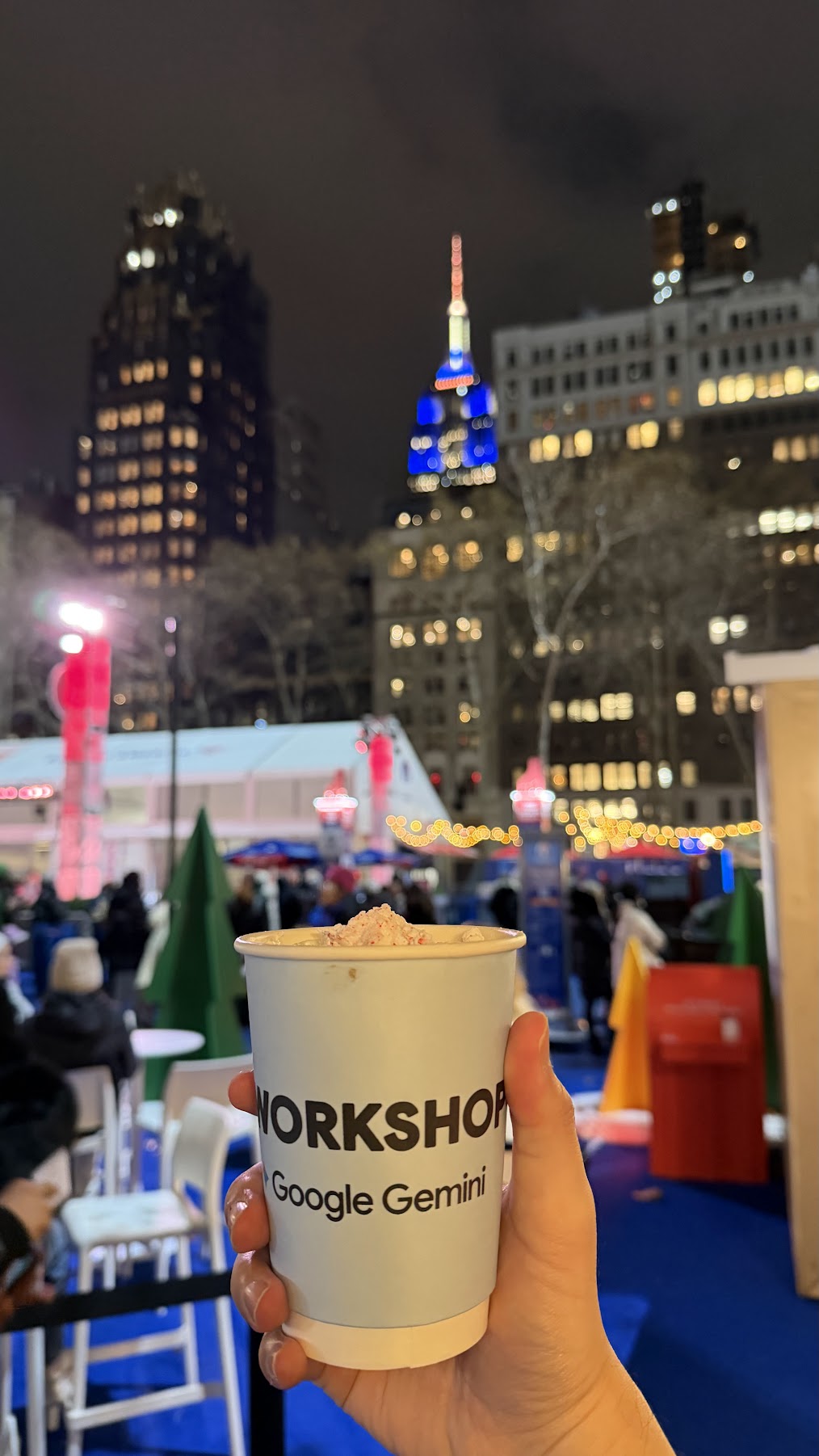 Gemini workshop at the Bryant Park Winter Village