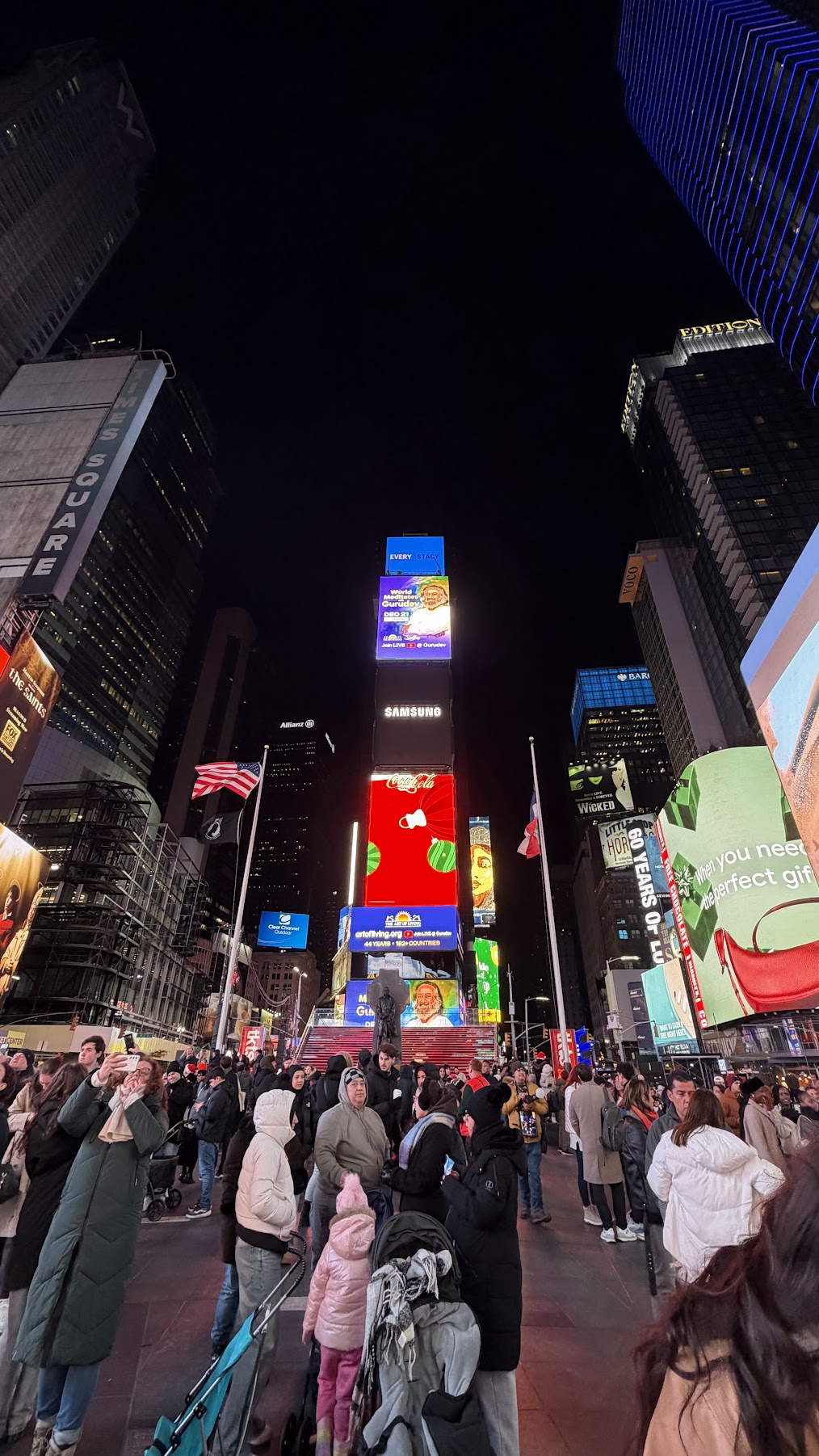 Times Square in the evening