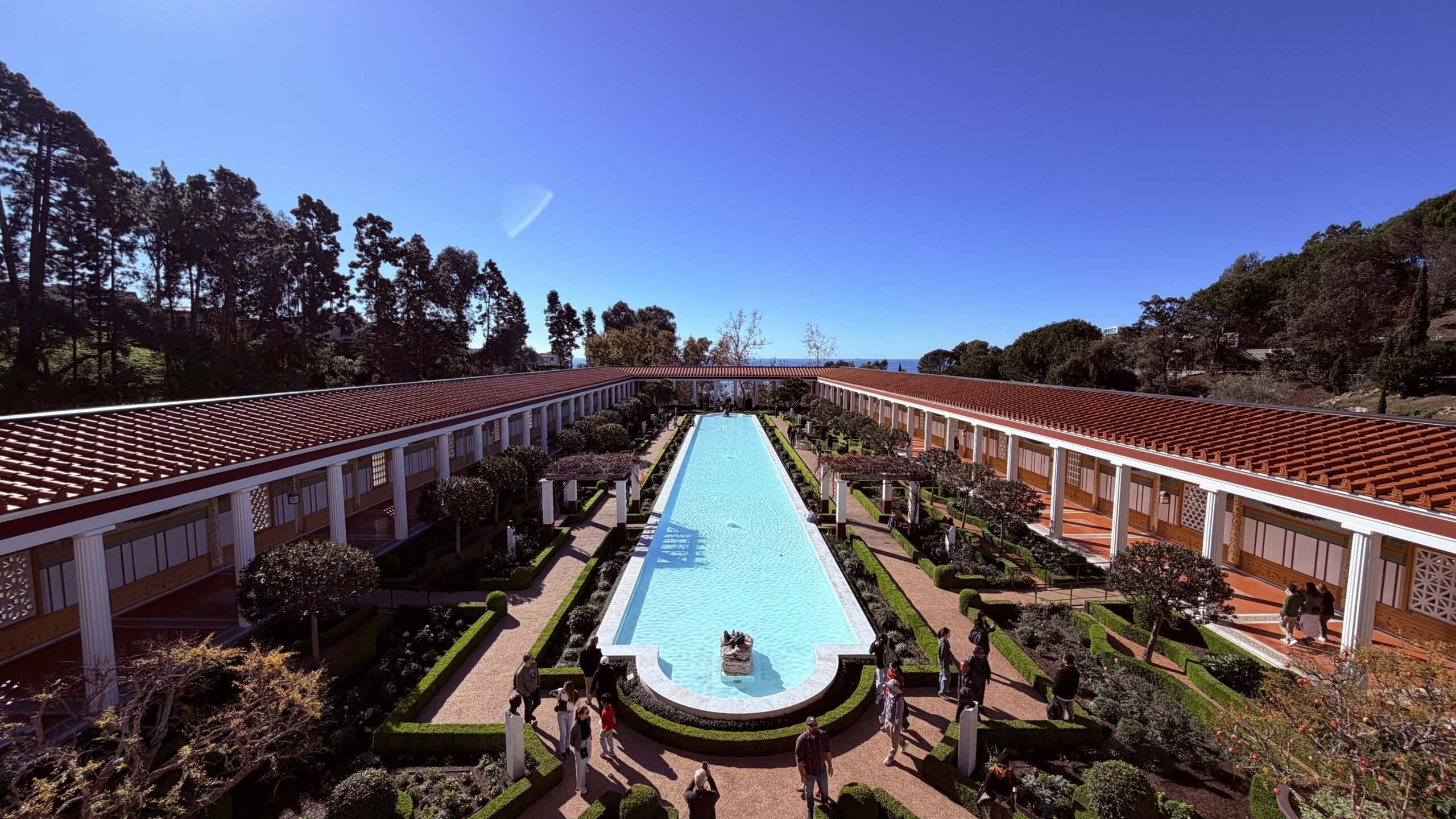 The Getty Villa peristyle gardens