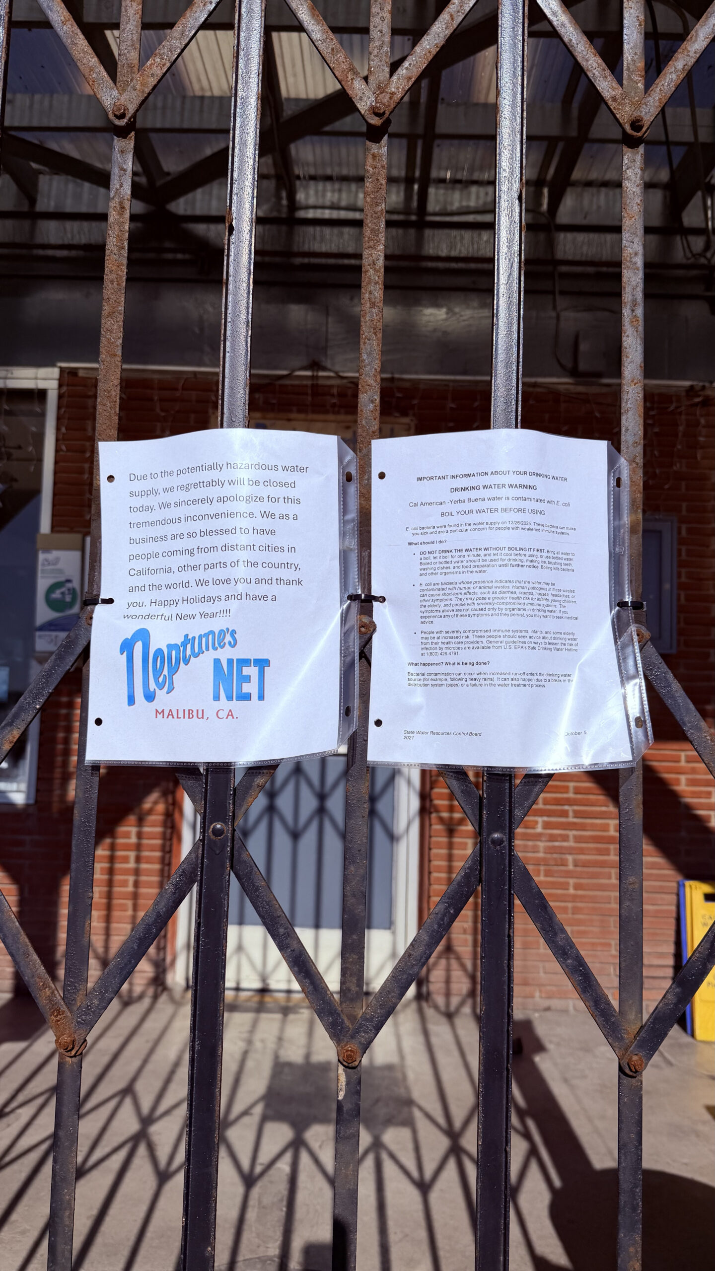 Neptune's Net was closed when we arrived